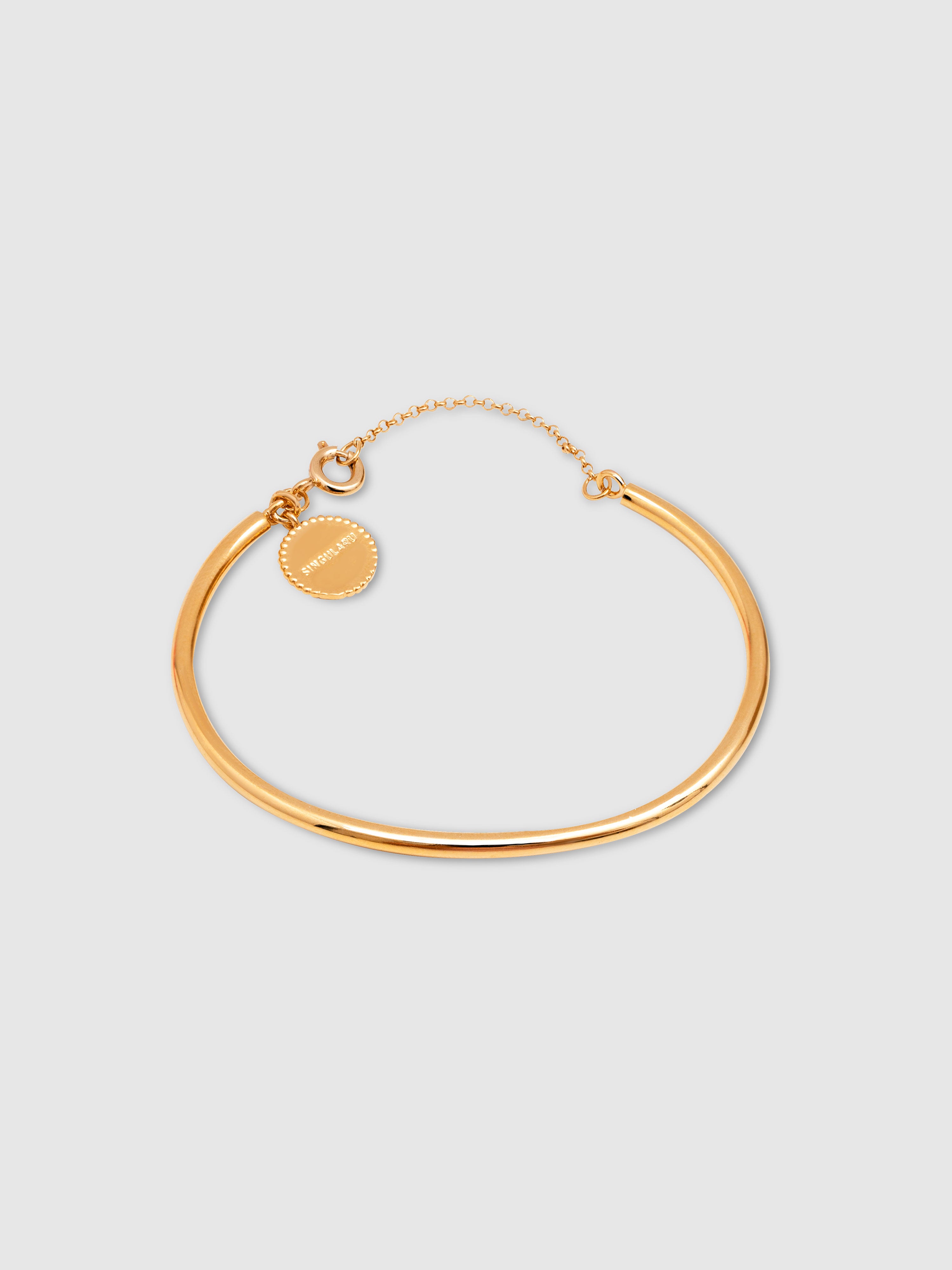 Pulseira Line Chain de Aço Banhada a Ouro Dourado-1