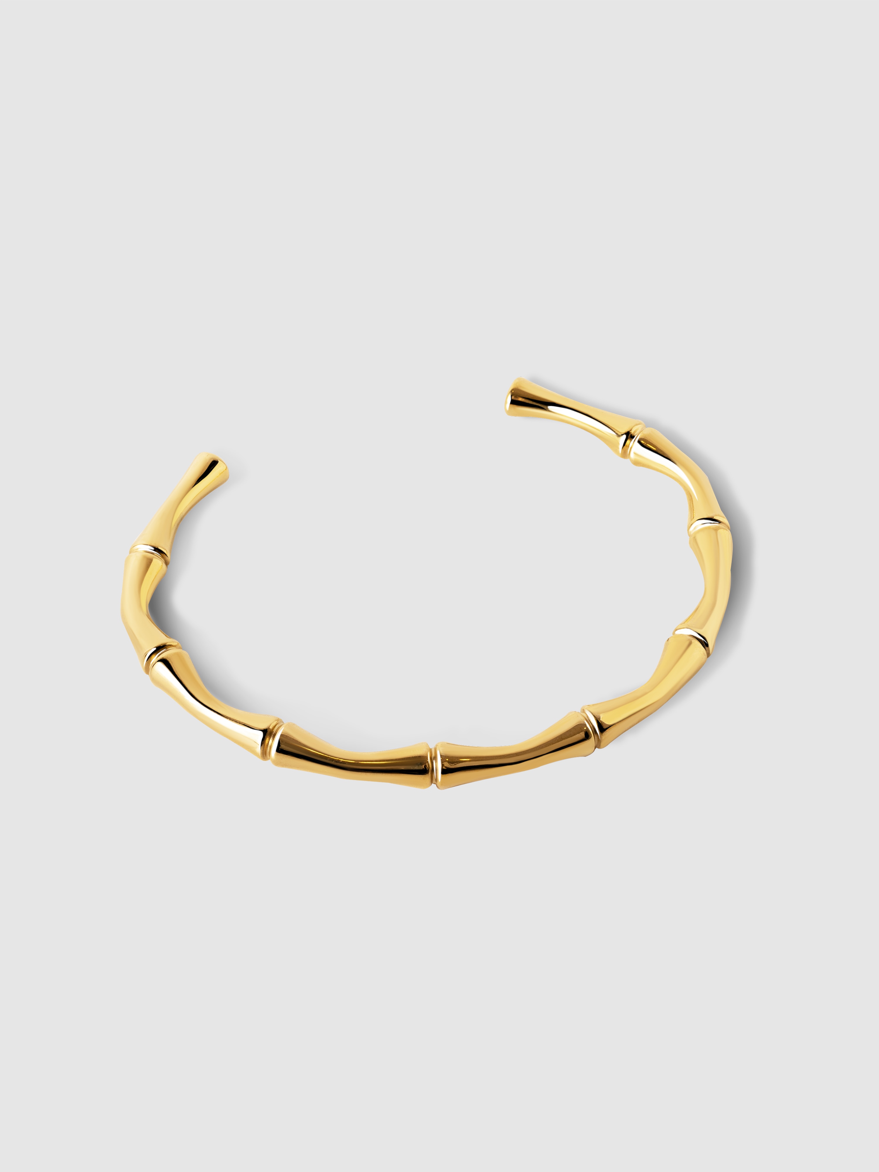 Pulseira Sugarcane de Aço Banhada a Ouro Dourado-1