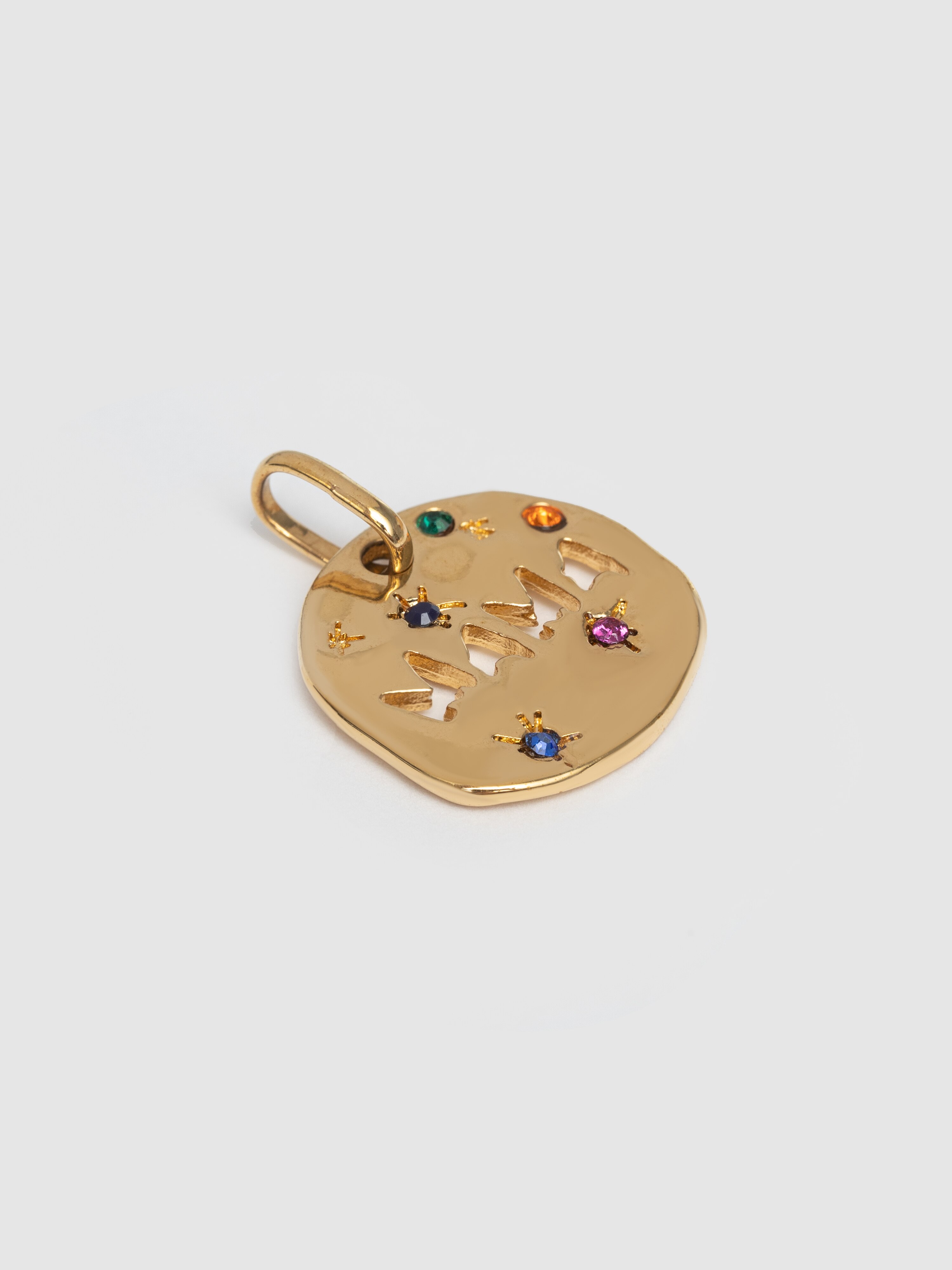 Charm Mamã de Liga de Metais Banhado a Ouro Ouro-4