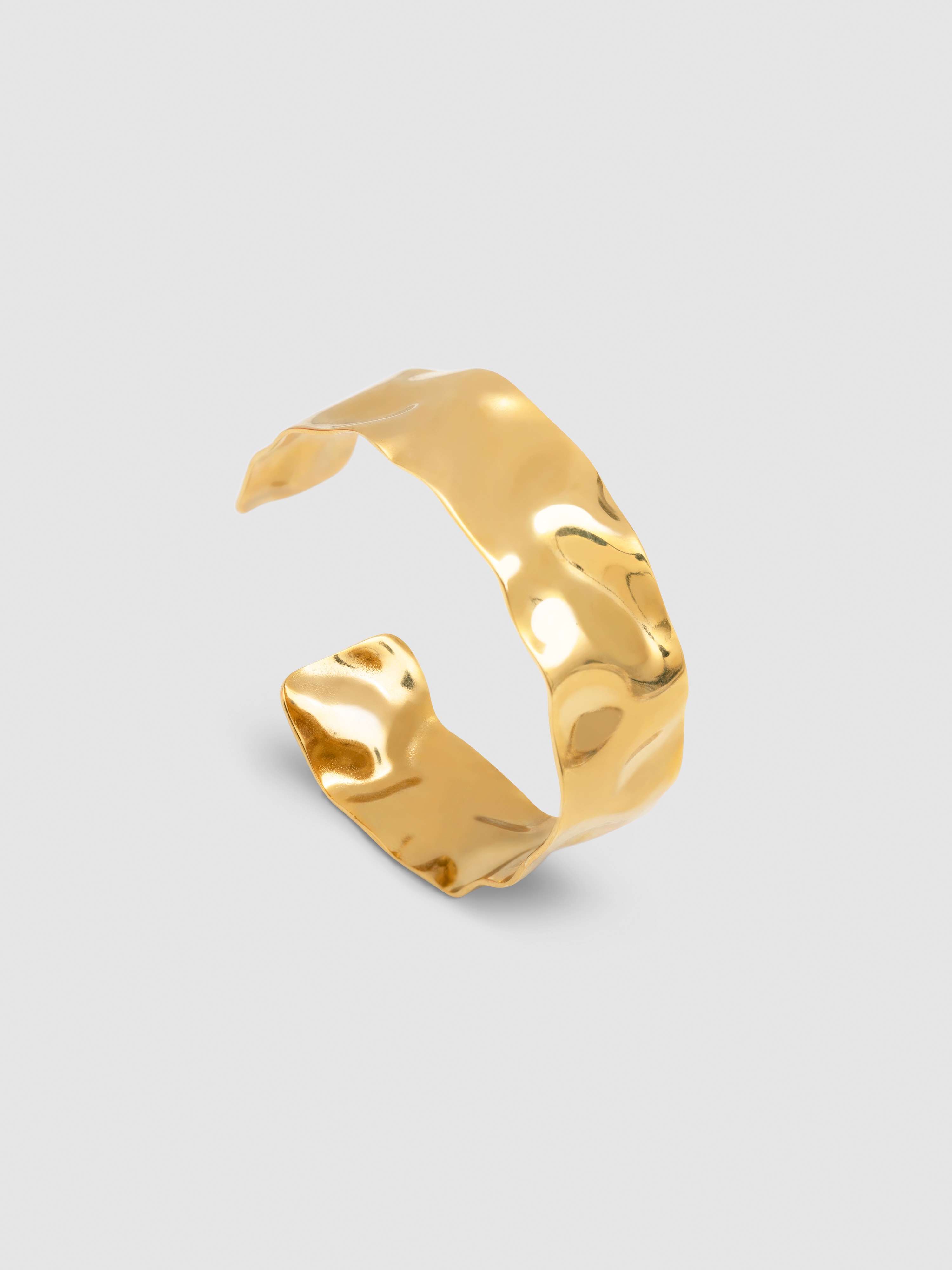 Pulseira Marea de Aço Banhada em Ouro Dourado-3