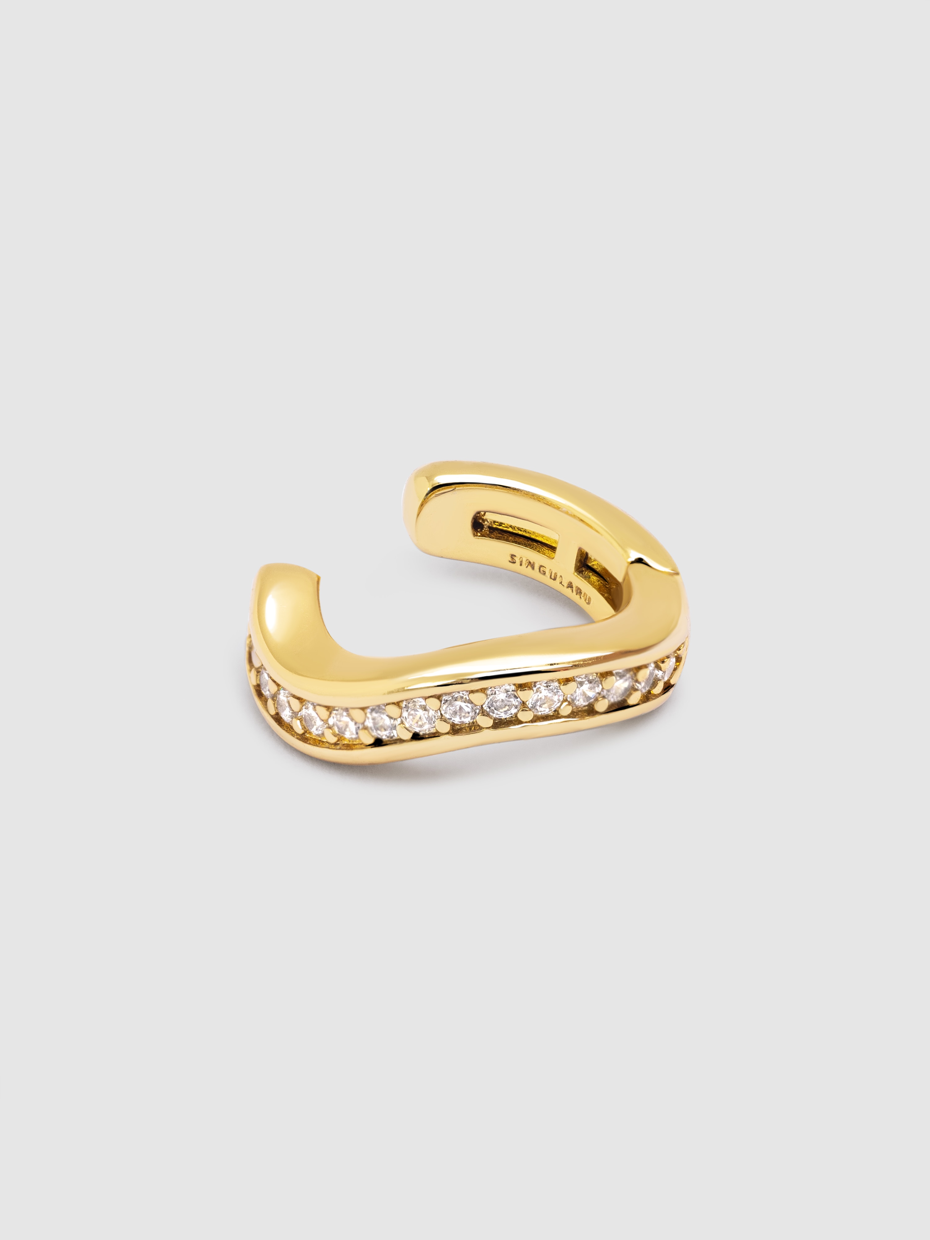 Imagem 0 de Brinco Individual Ear Cuff Hailey de Liga de Metais Banhado a Ouro