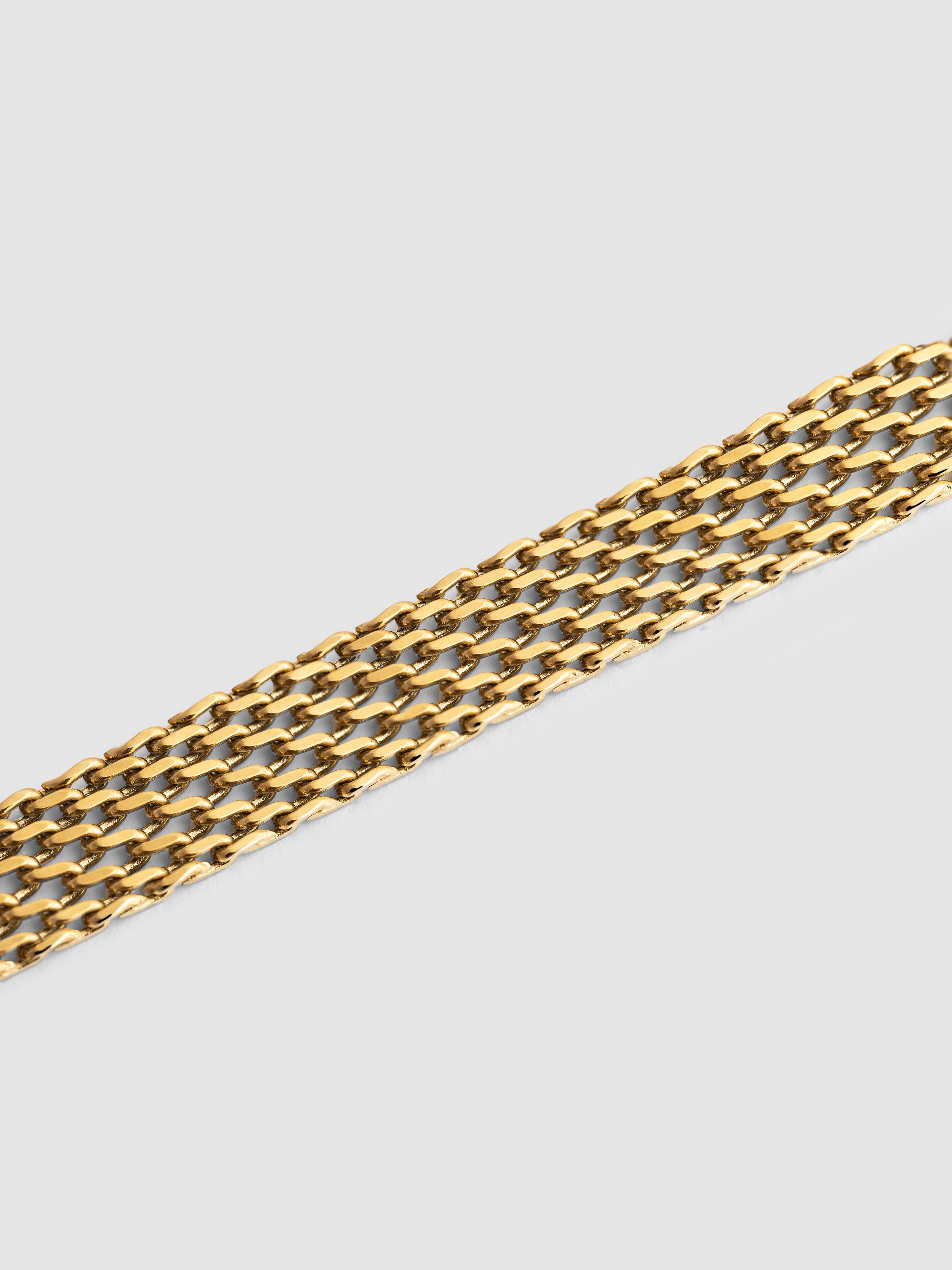 Colar Tipo Chocker Tape de Aço Banhado a Ouro Dourado-4