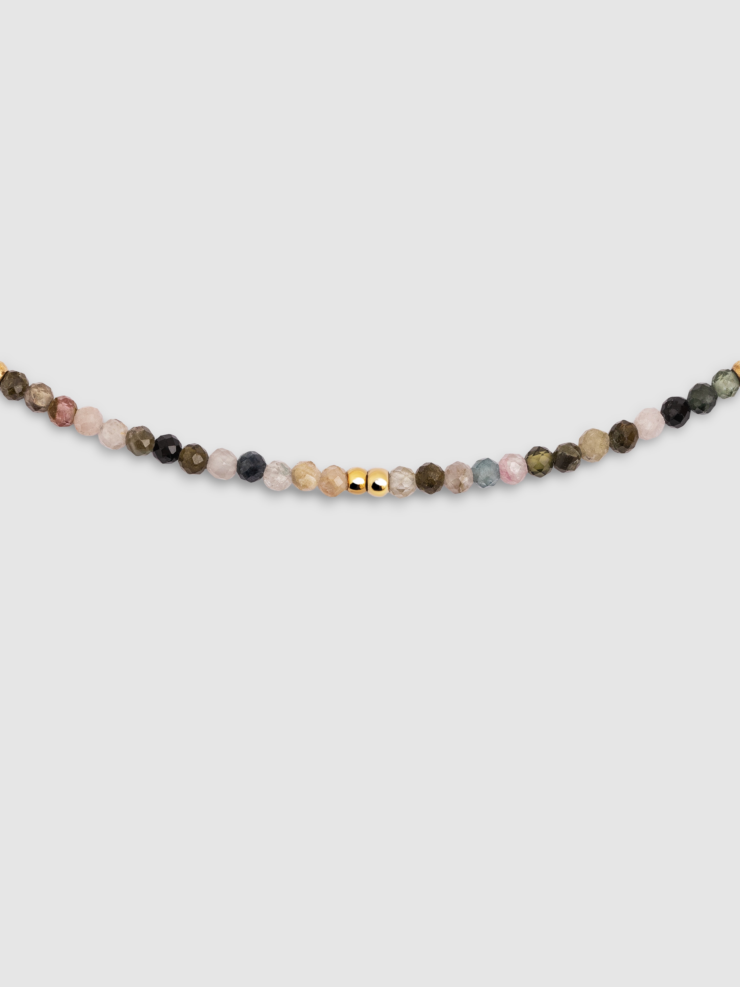 Colar Eloise de Aço Banhado em Ouro Multicolor-1