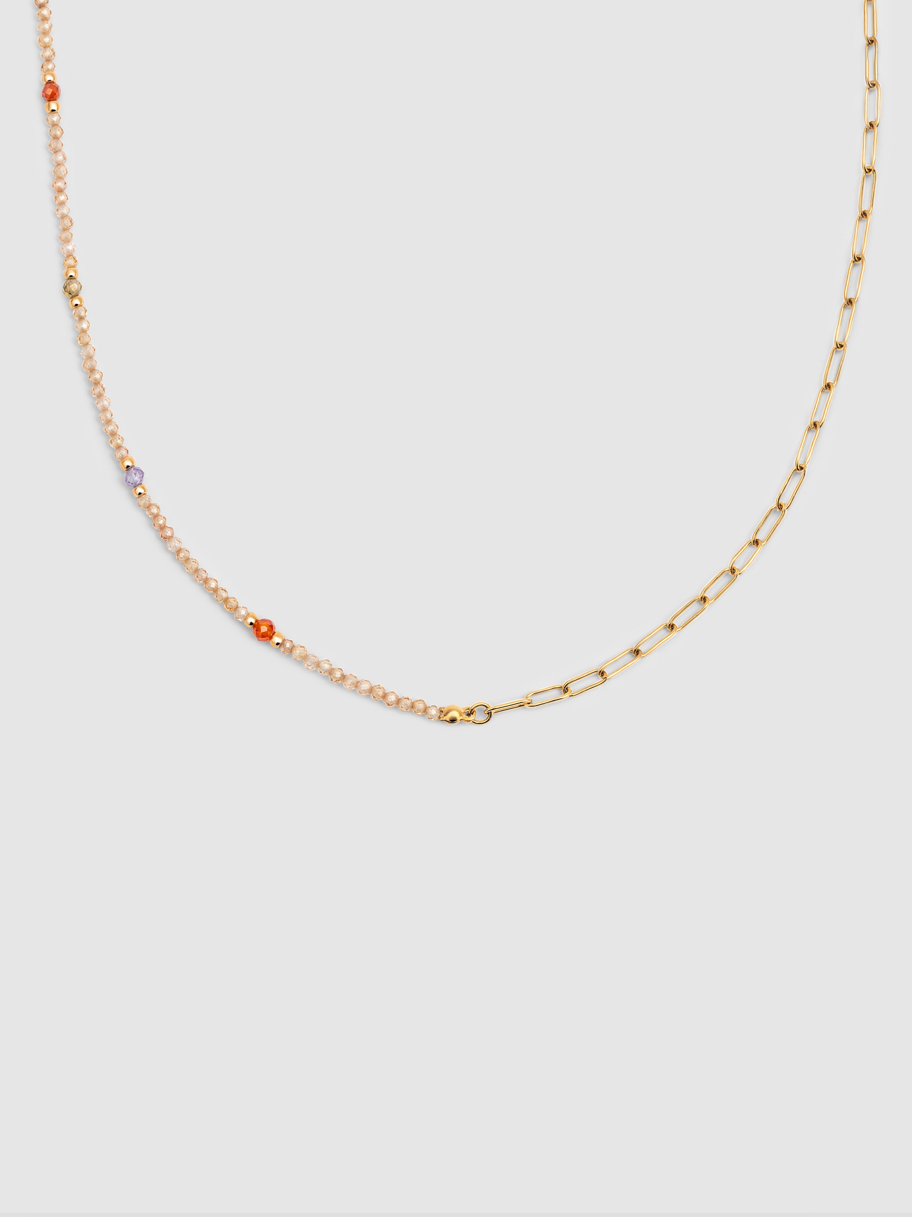 Colar Glam 90cm de Aço Banhado a Ouro Ouro-1