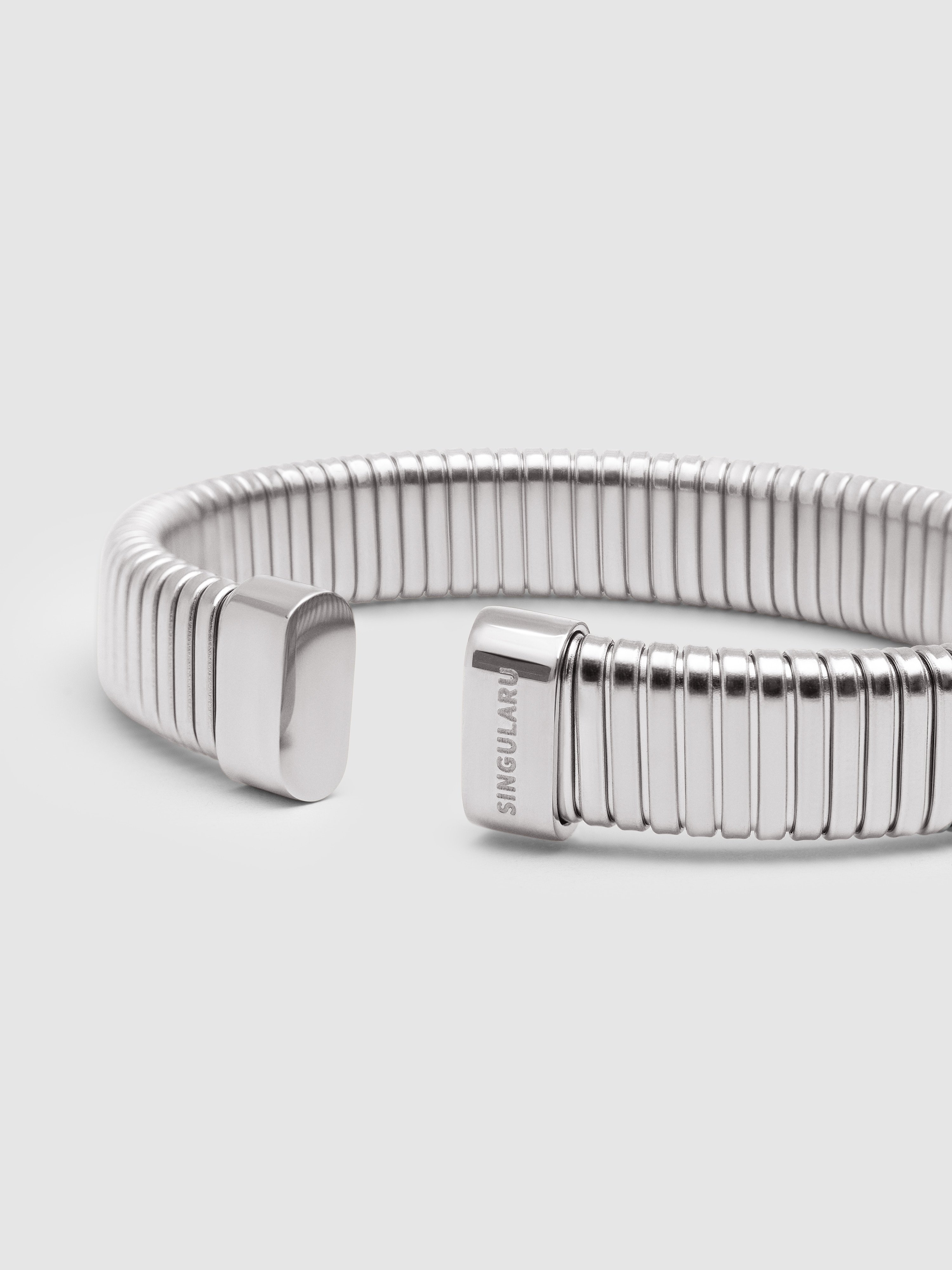 Pulseira Big Belt de Aço Prateado-3