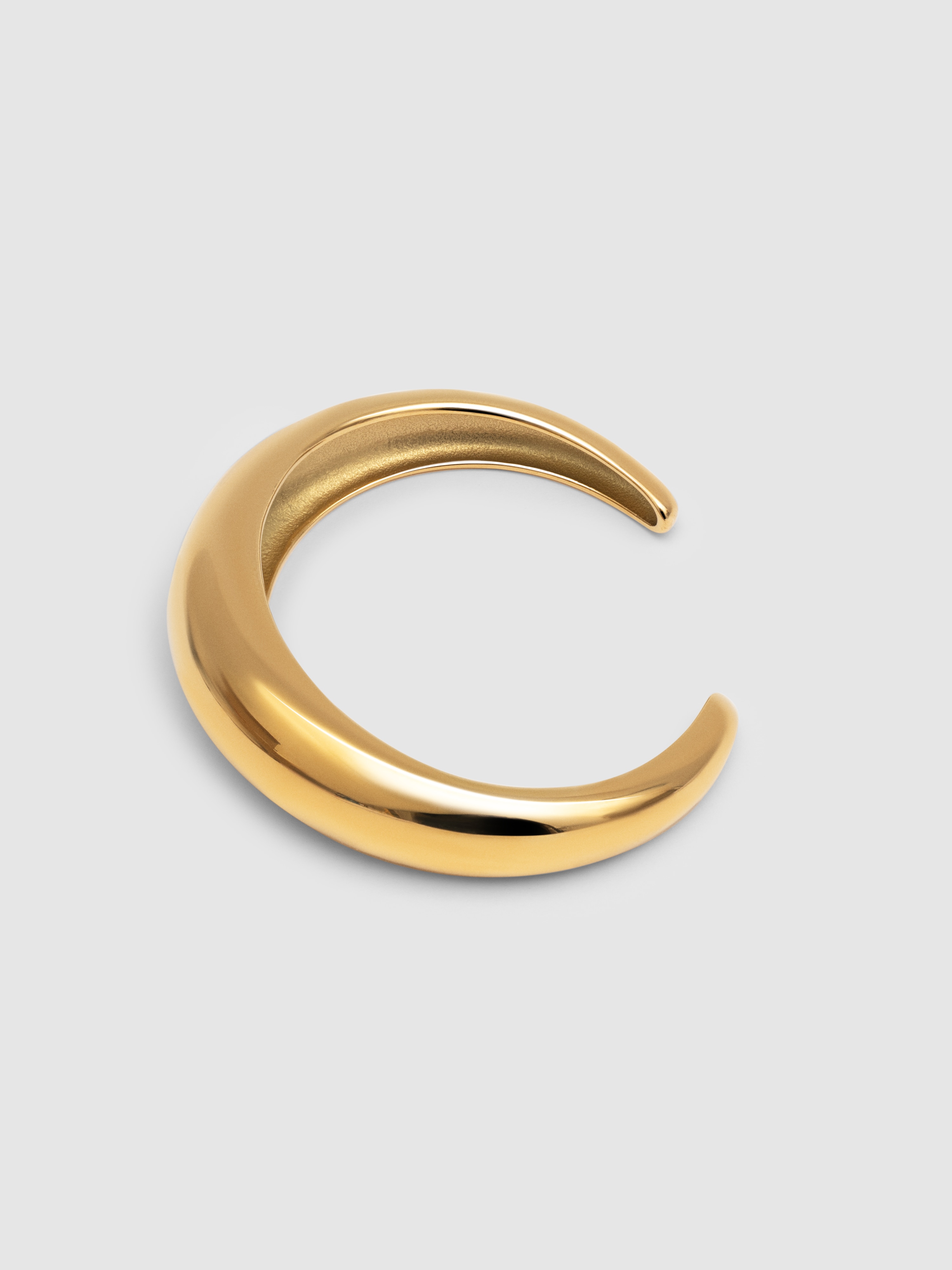 Pulseira Moon de Aço Banhada em Ouro Dourado-4