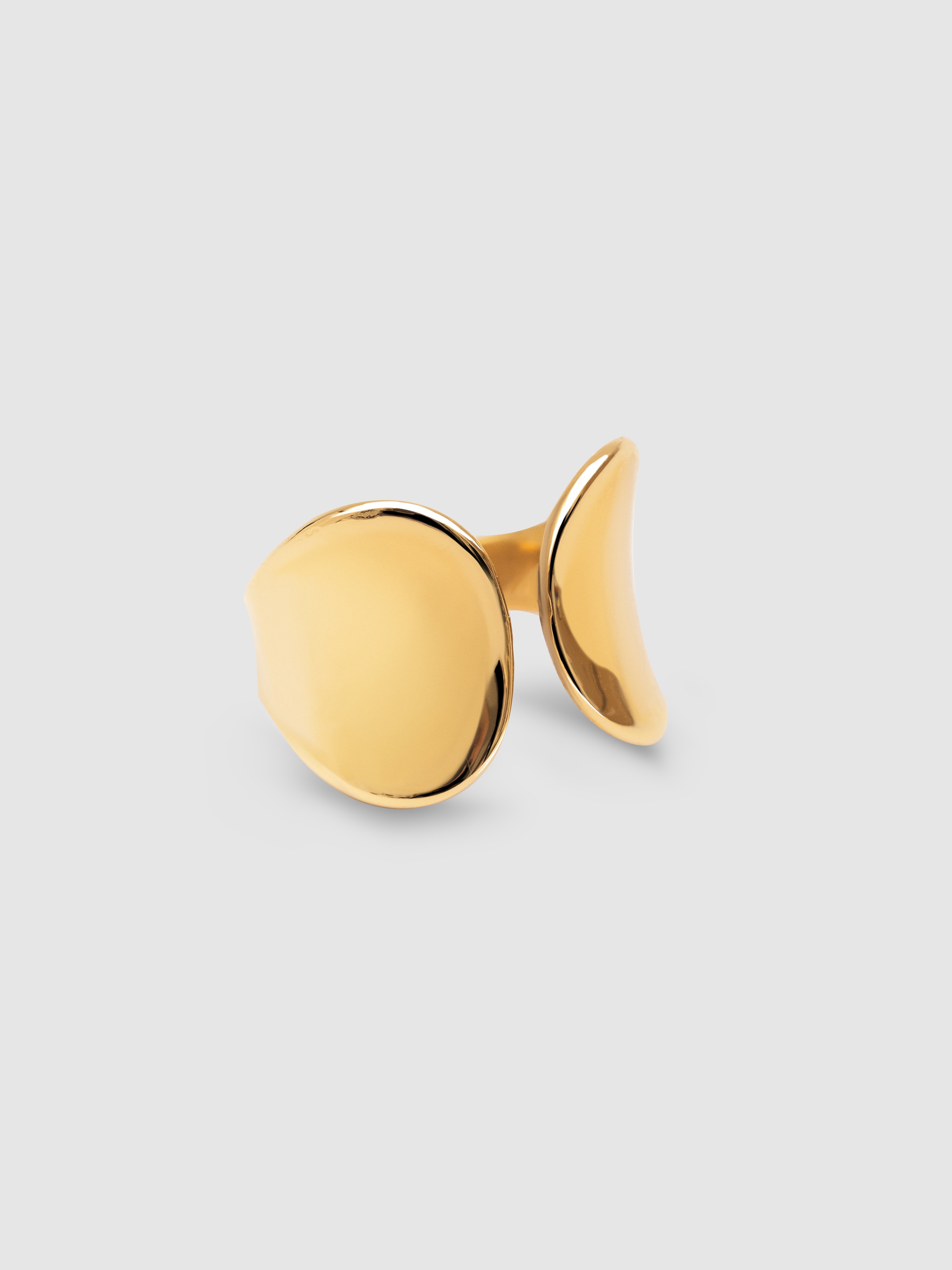 Anel Honey de Aço Banhado em Ouro Dourado-1