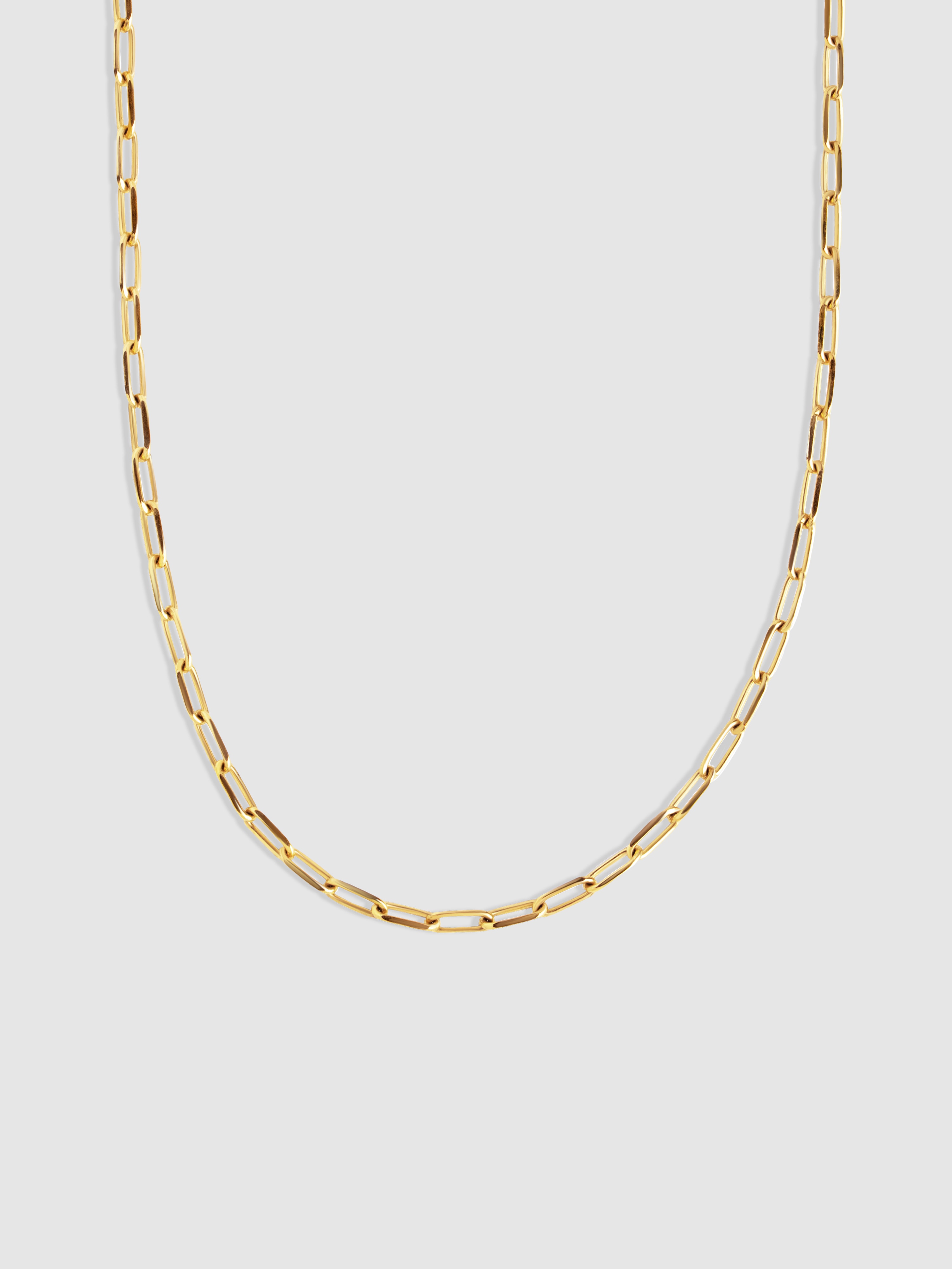 Colar Chic 55 de Aço Banhado a Ouro Dourado-1
