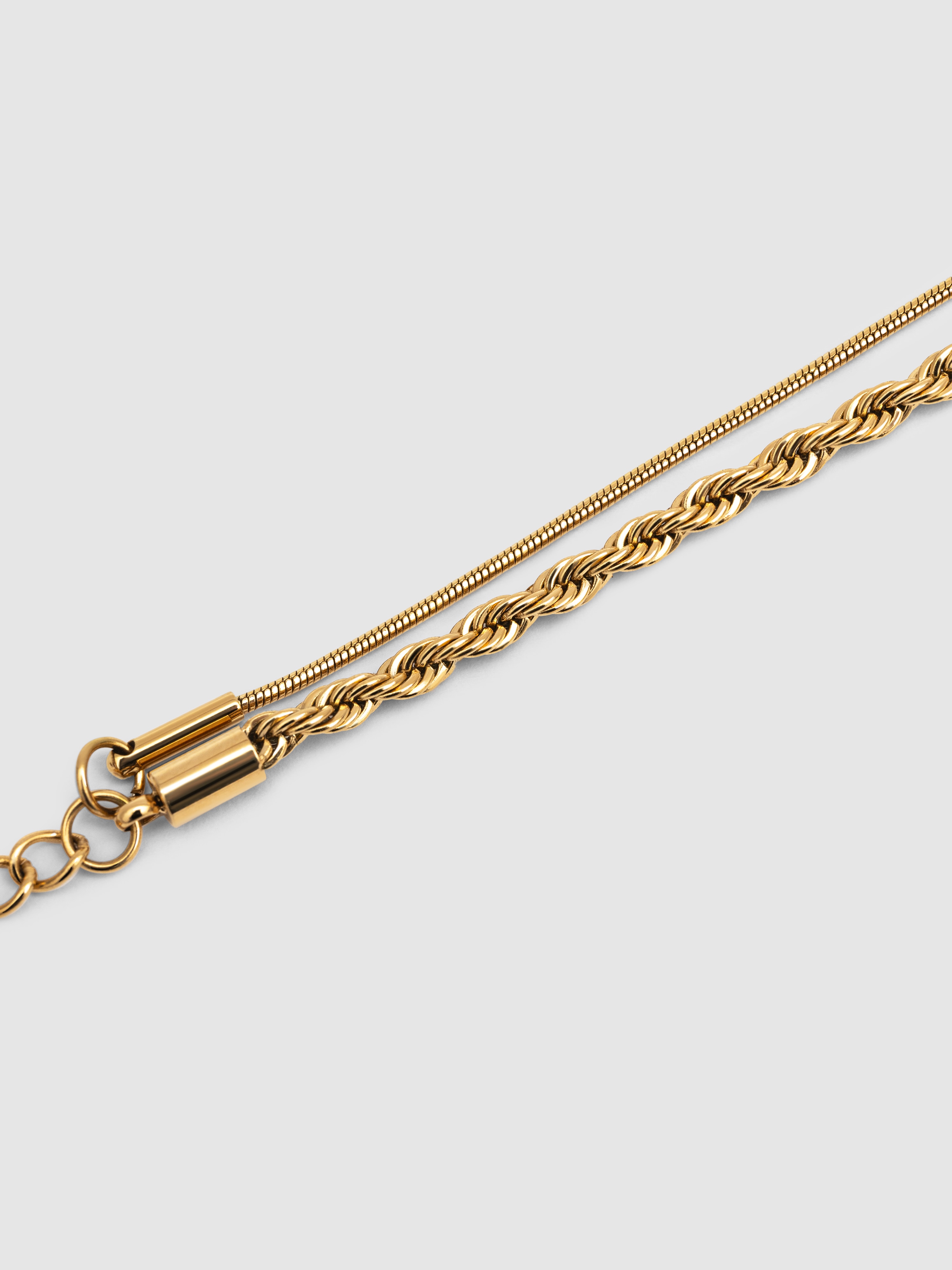 Pulseira de Corrente Nautic de Aço Banhada a Ouro Dourado-3