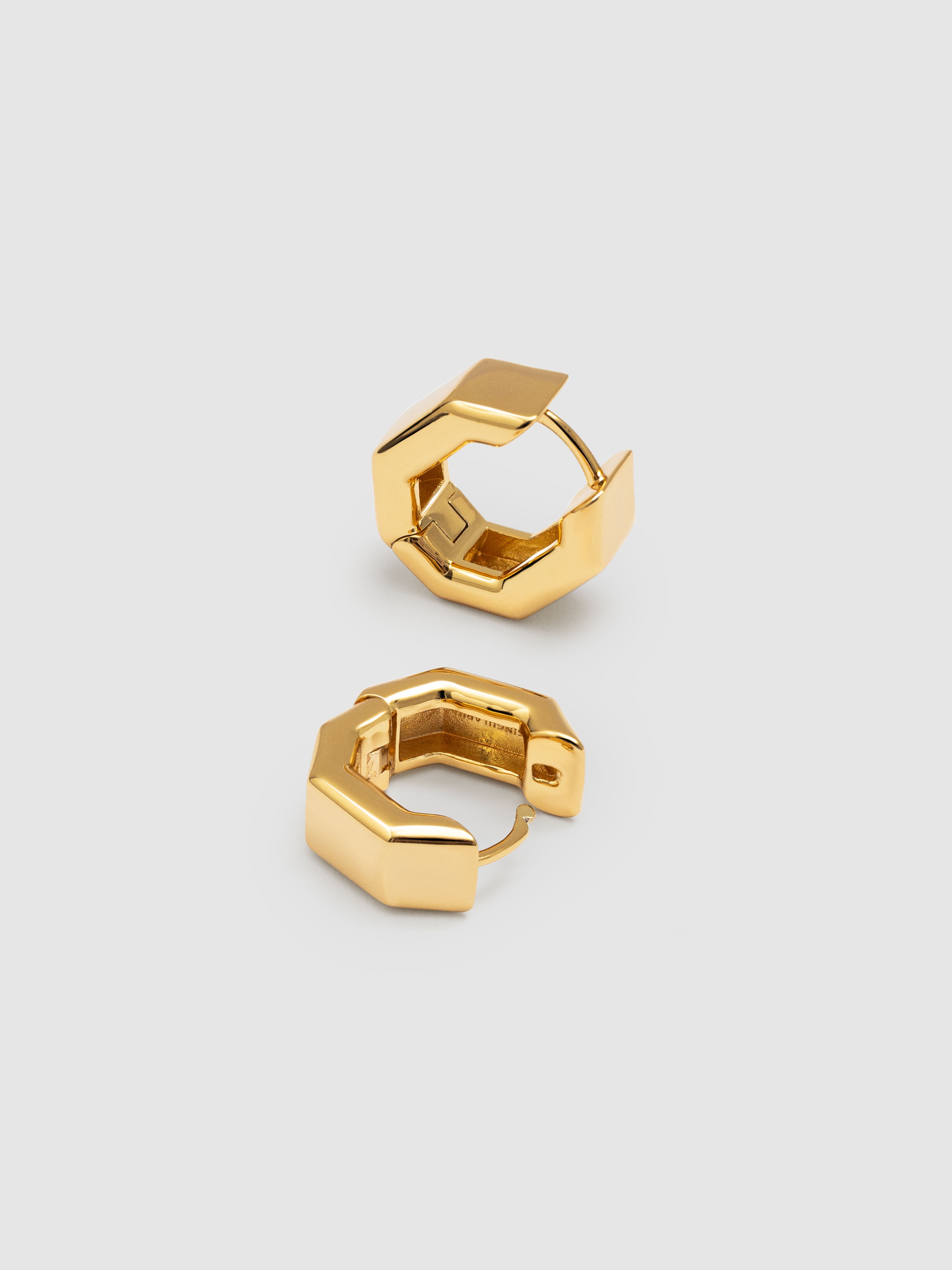 Brincos Allegra de Liga de Metais Banhado a Ouro Dourado-4