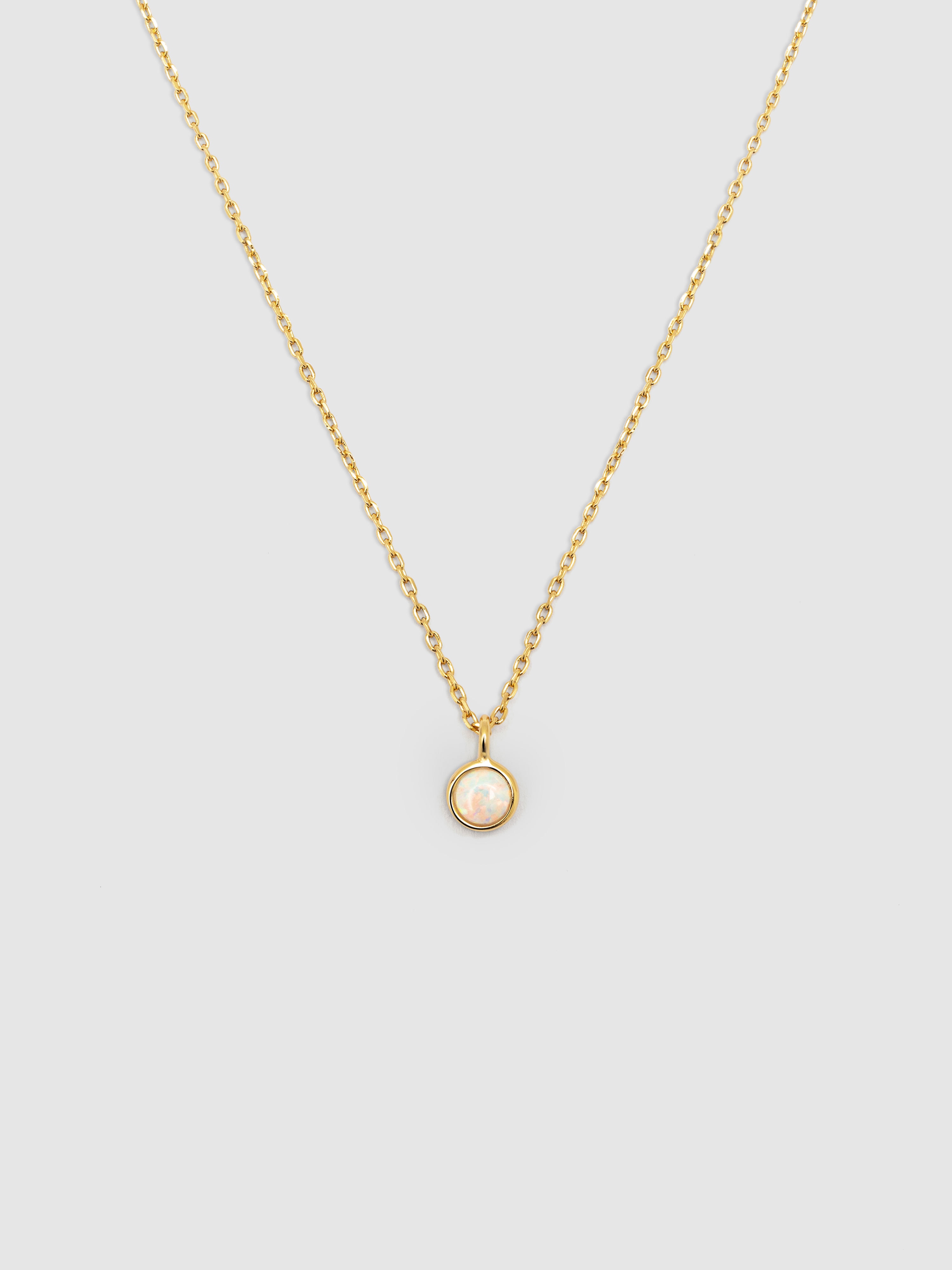 Colar Hope de Liga de Metais Banhado a Ouro Dourado-1