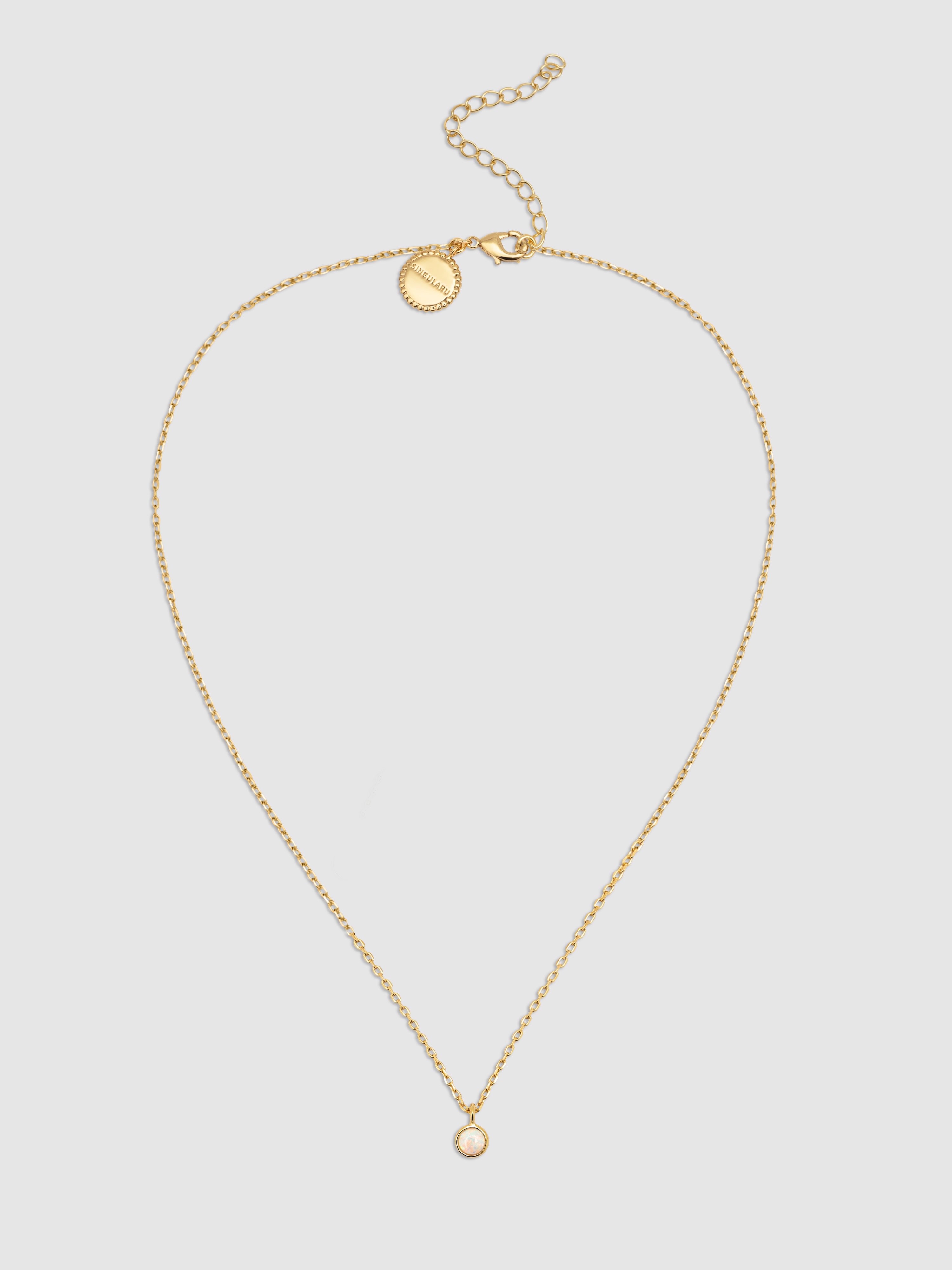 Colar Hope de Liga de Metais Banhado a Ouro Dourado-4