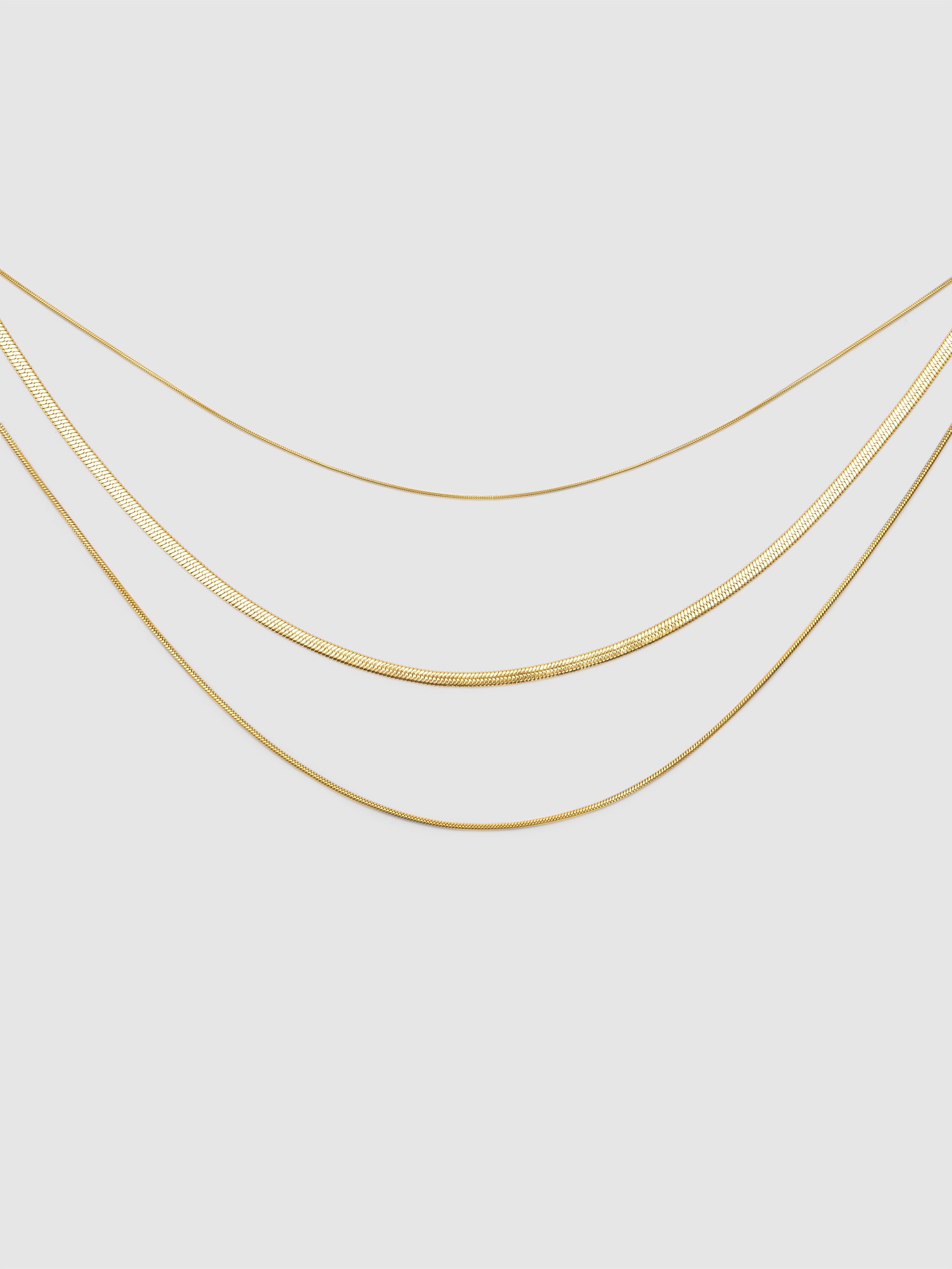 Colar Maat de Aço Banhado em Ouro Dourado-1
