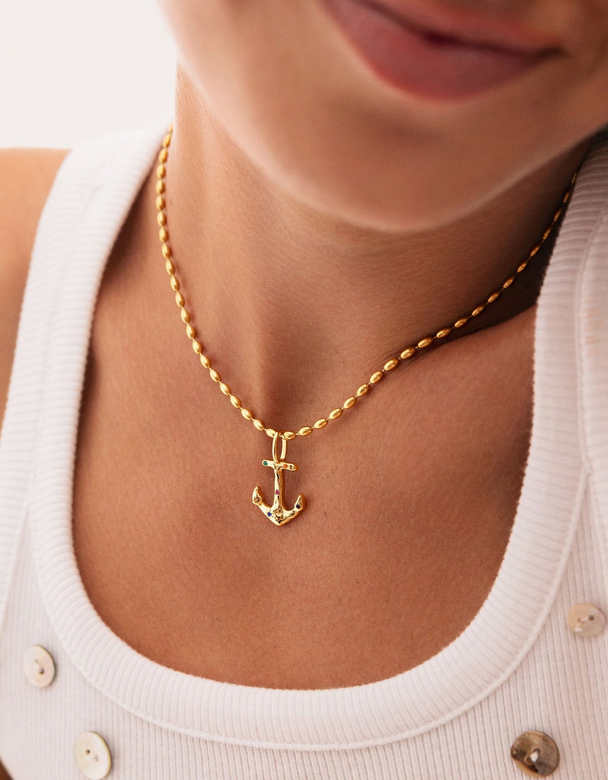 Colar Serpentine de Aço Banhado a Ouro Dourado-5