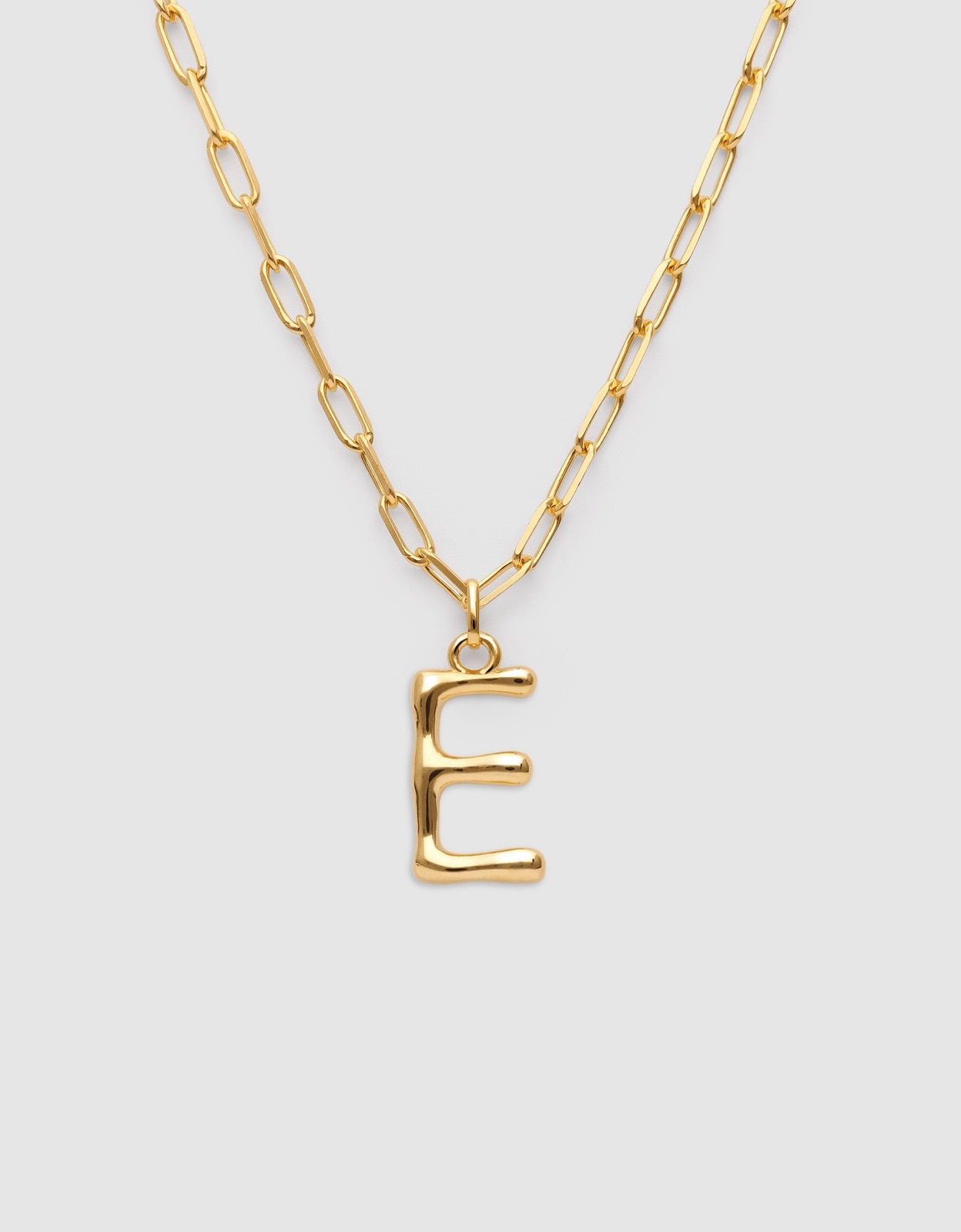 Colar Personalizado Chic Letter Xl de Aço Banhado em Ouro - e Dourado-1