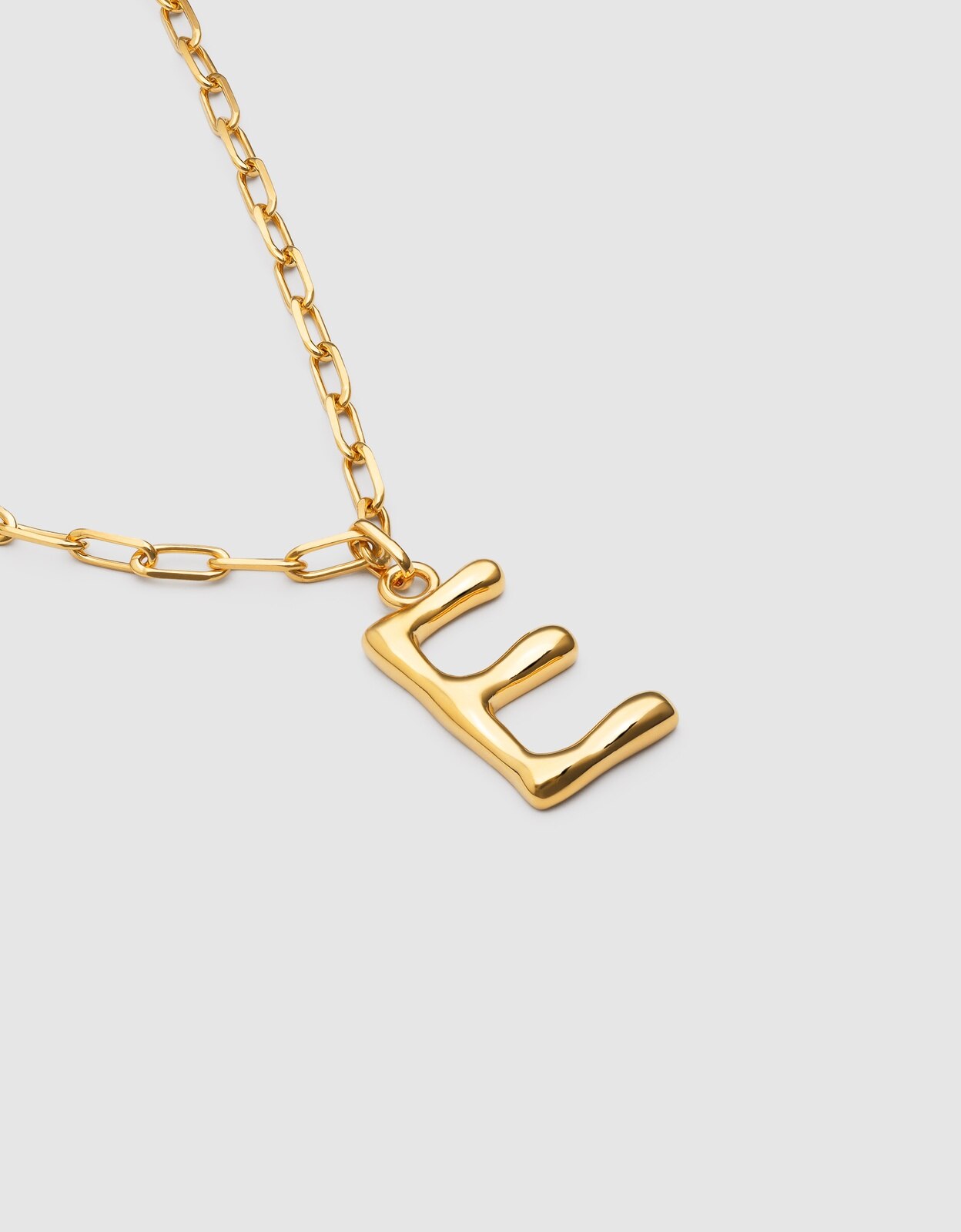Colar Personalizado Chic Letter Xl de Aço Banhado em Ouro - e Dourado-3