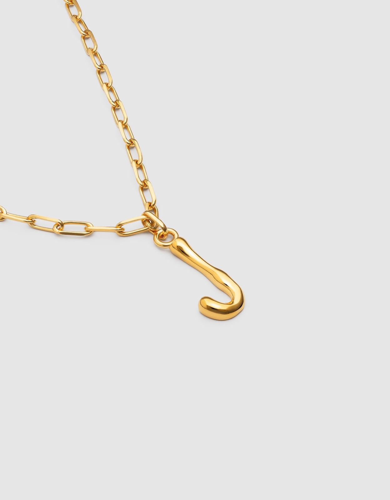 Colar Personalizado Chic Letter Xl de Aço Banhado em Ouro - J Dourado-3