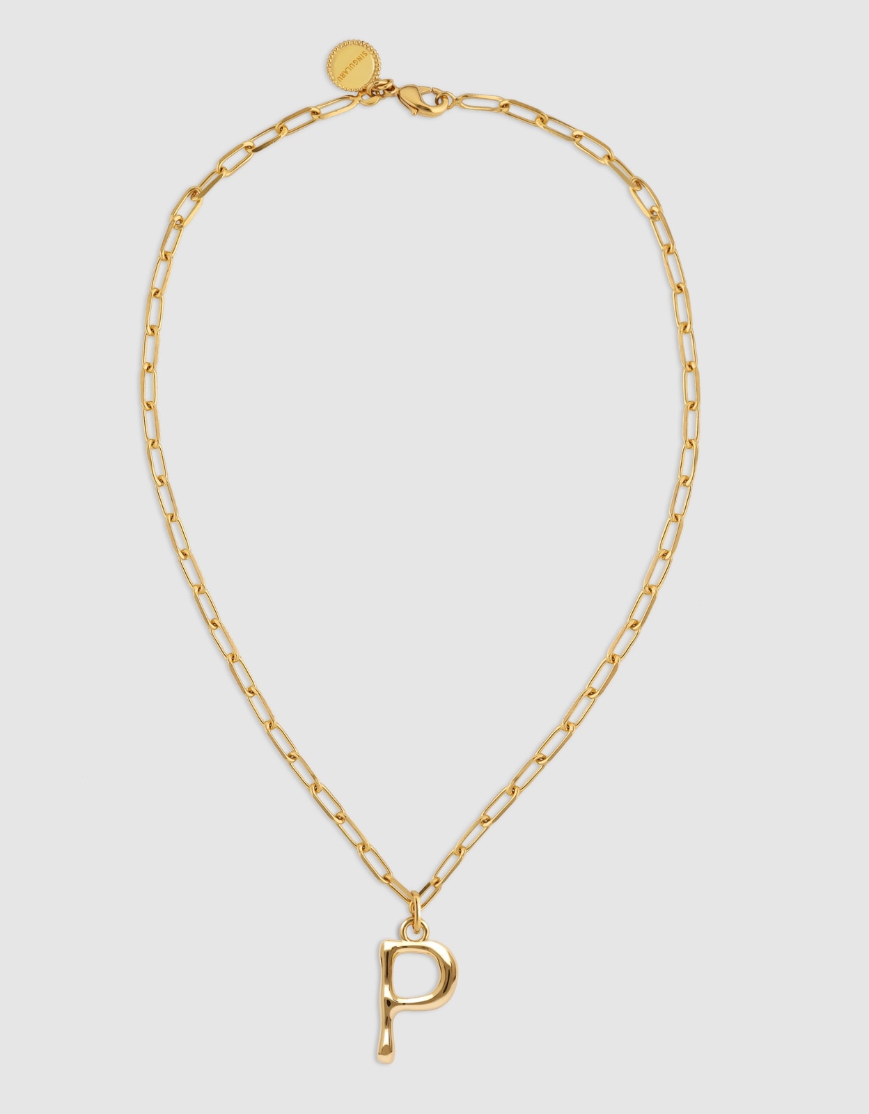 Colar Personalizado Chic Letter Xl de Aço Banhado em Ouro - P Dourado-4