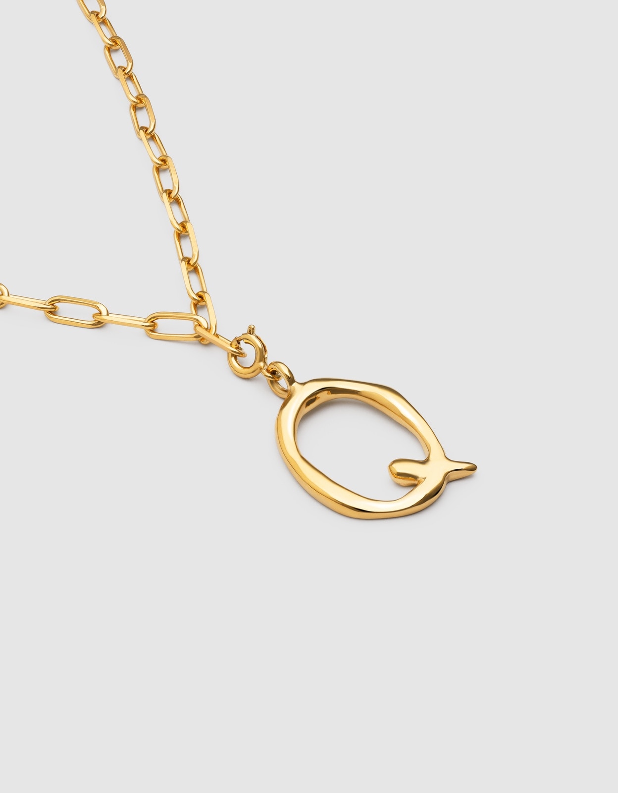 Colar Personalizado Chic Letter Xl de Aço Banhado em Ouro - Q Dourado-3