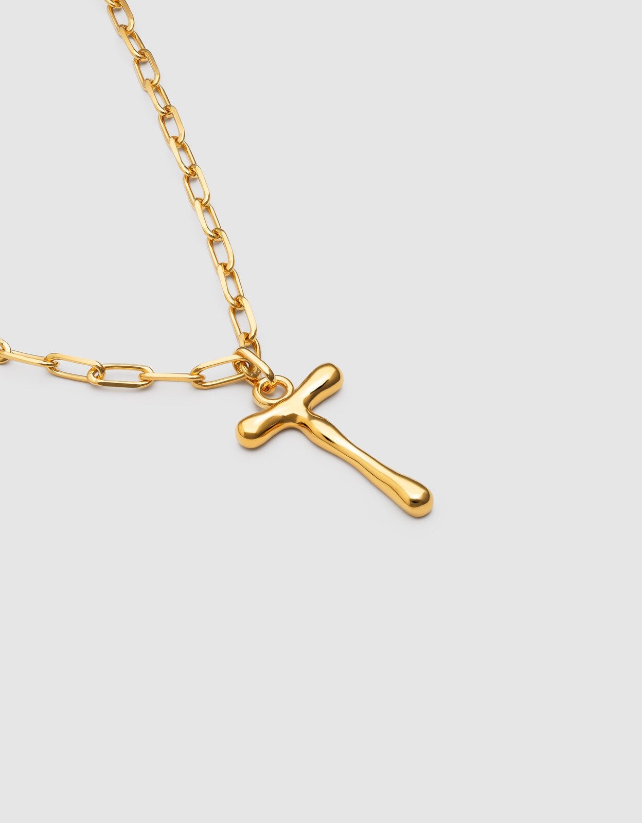 Colar Personalizado Chic Letter Xl de Aço Banhado em Ouro - T Dourado-3
