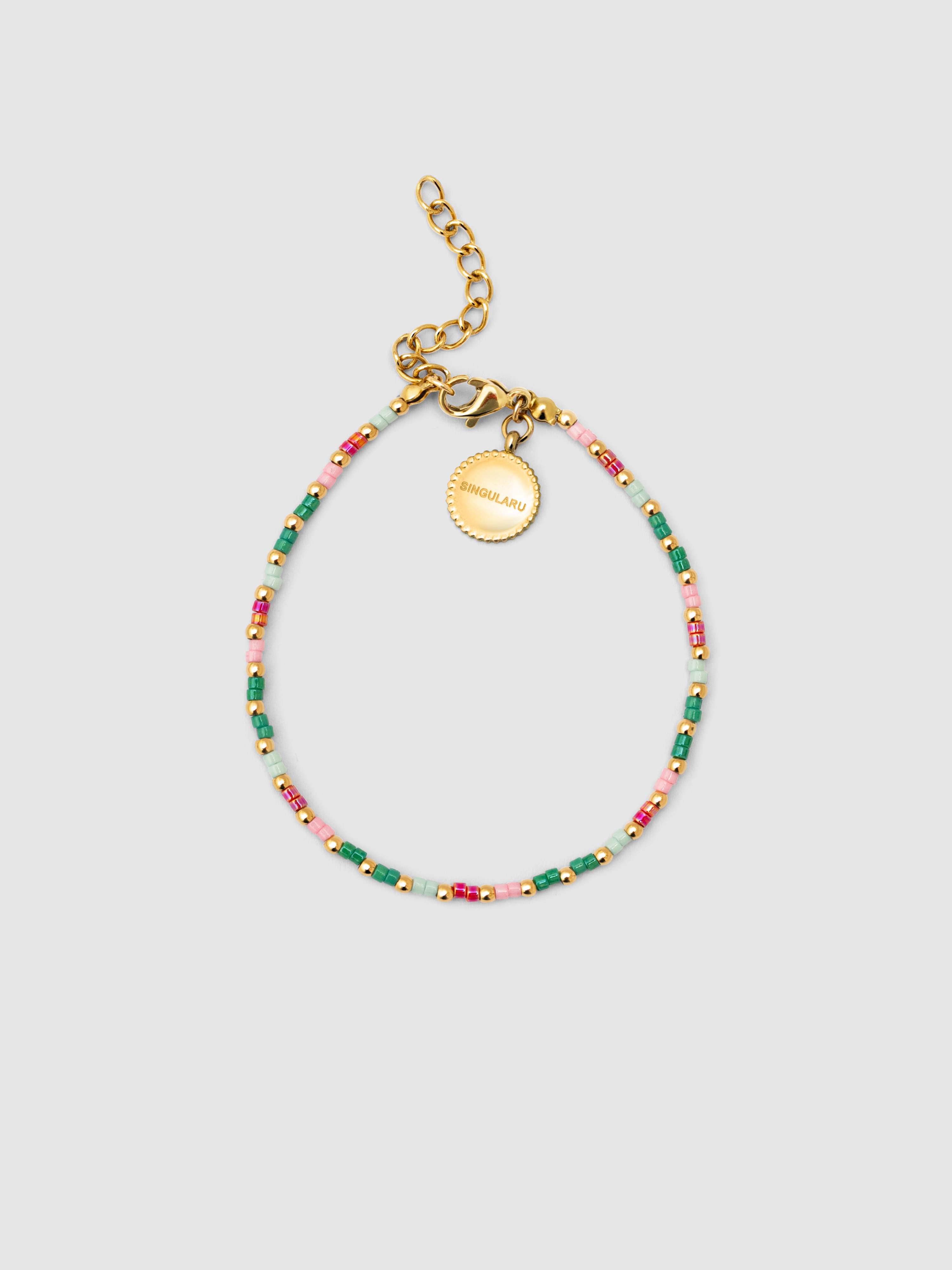 Pulseira de Corrente Vidal Colors de Aço Banhado a Ouro Multicolor-1