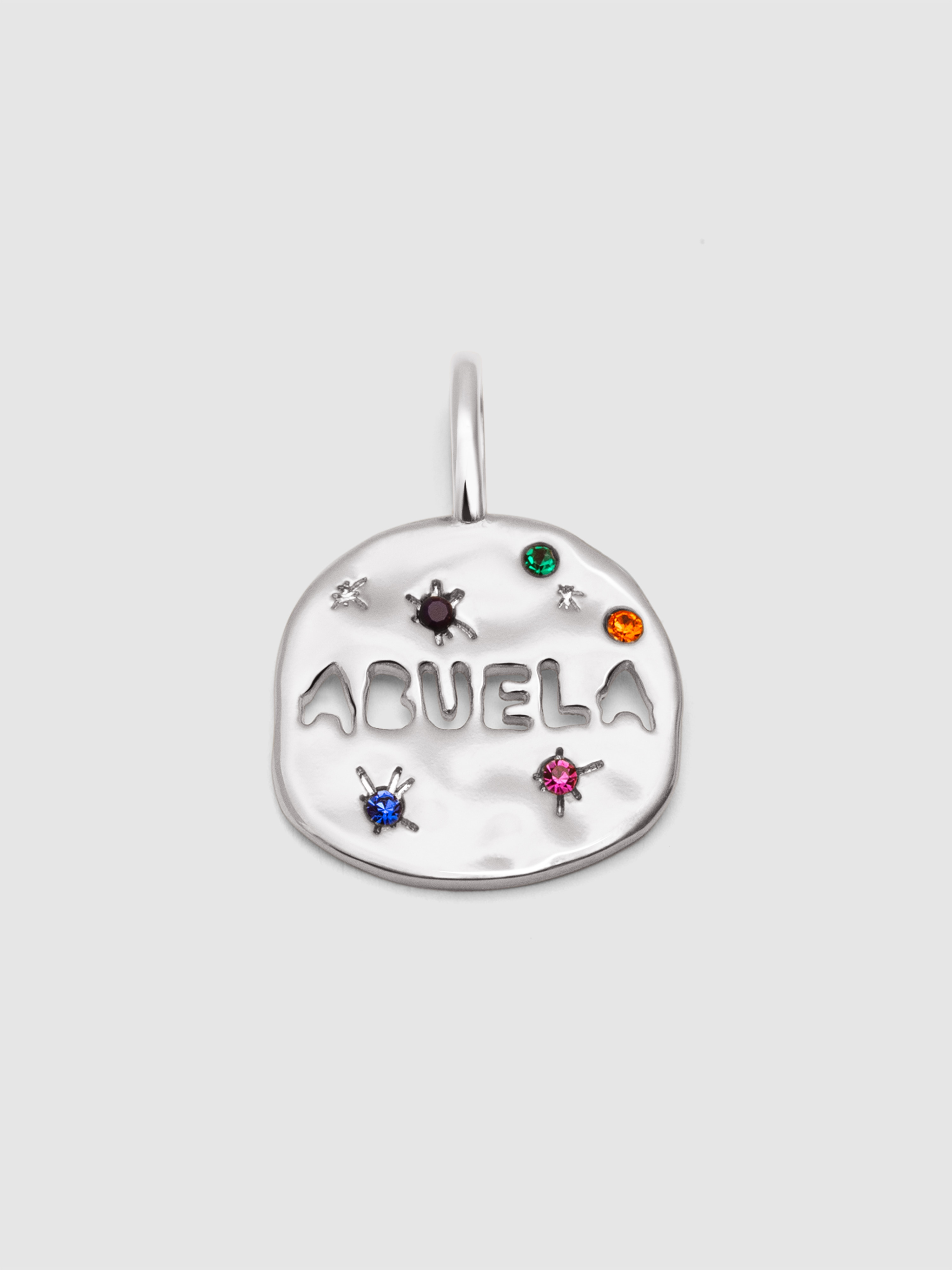 Charm Avó de Liga de Metais Banhado em Ródio Multicolor-1