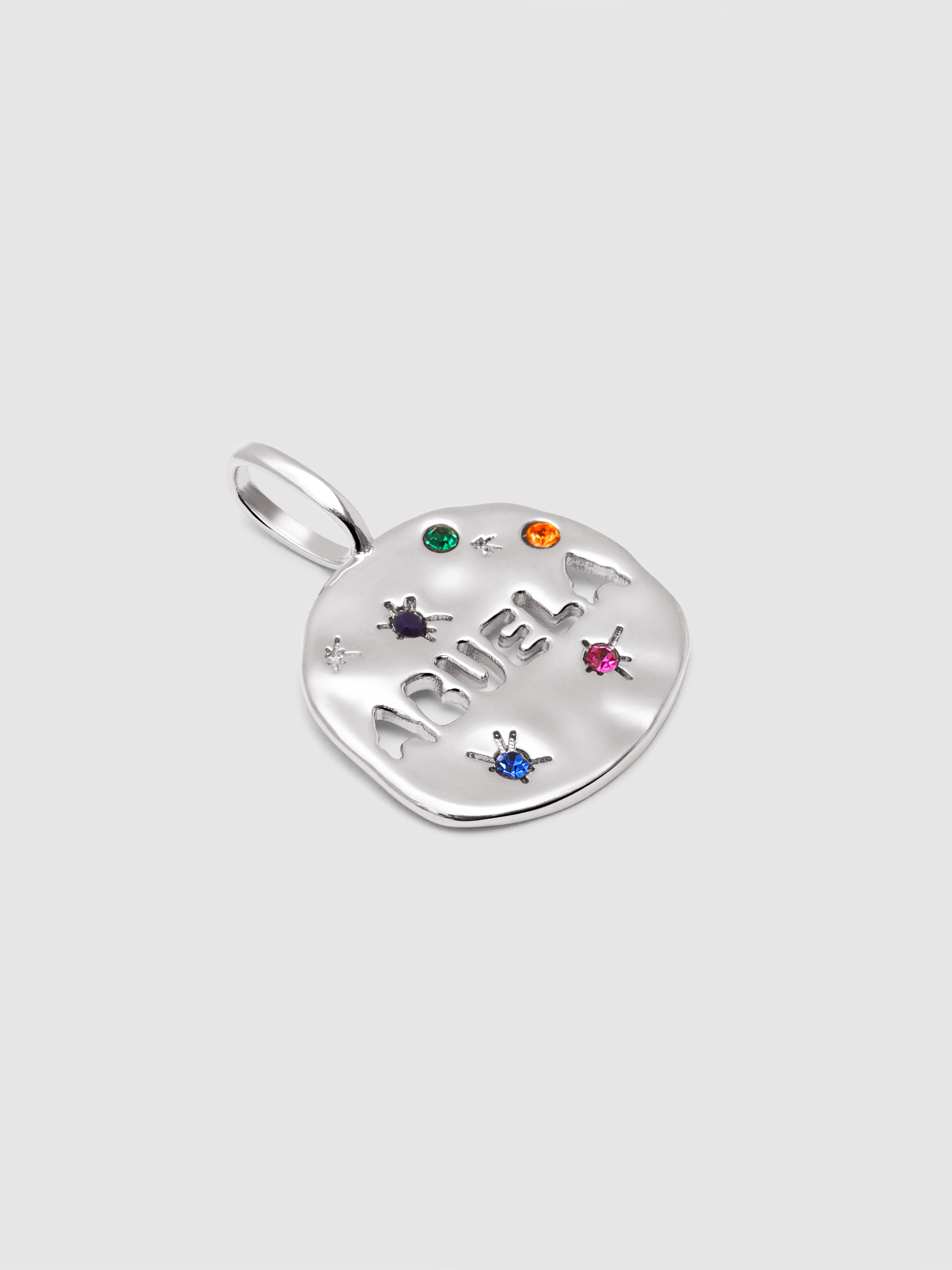 Charm Avó de Liga de Metais Banhado em Ródio Multicolor-4