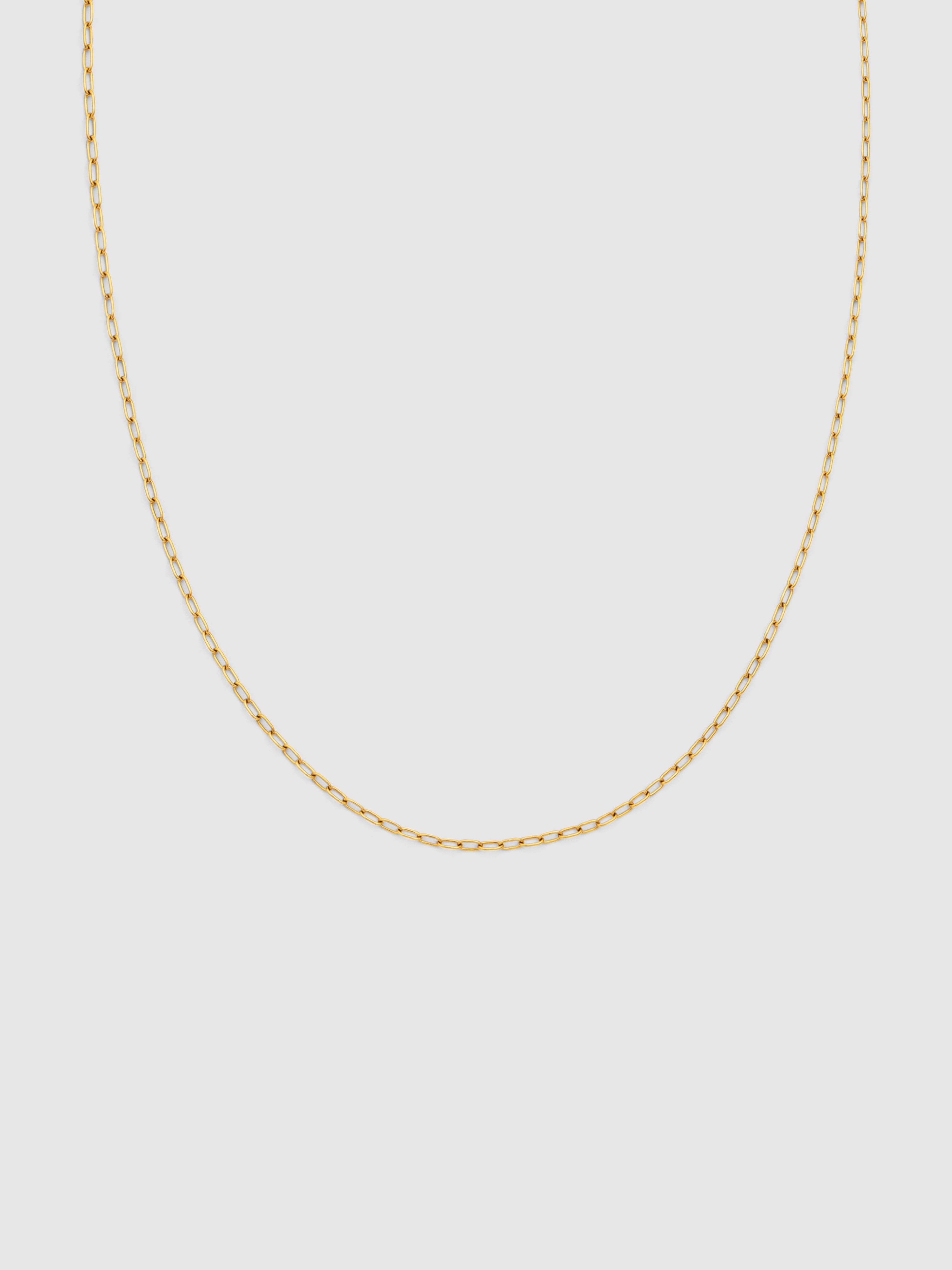 Colar Fine Chic de Aço Banhado a Ouro Dourado-1