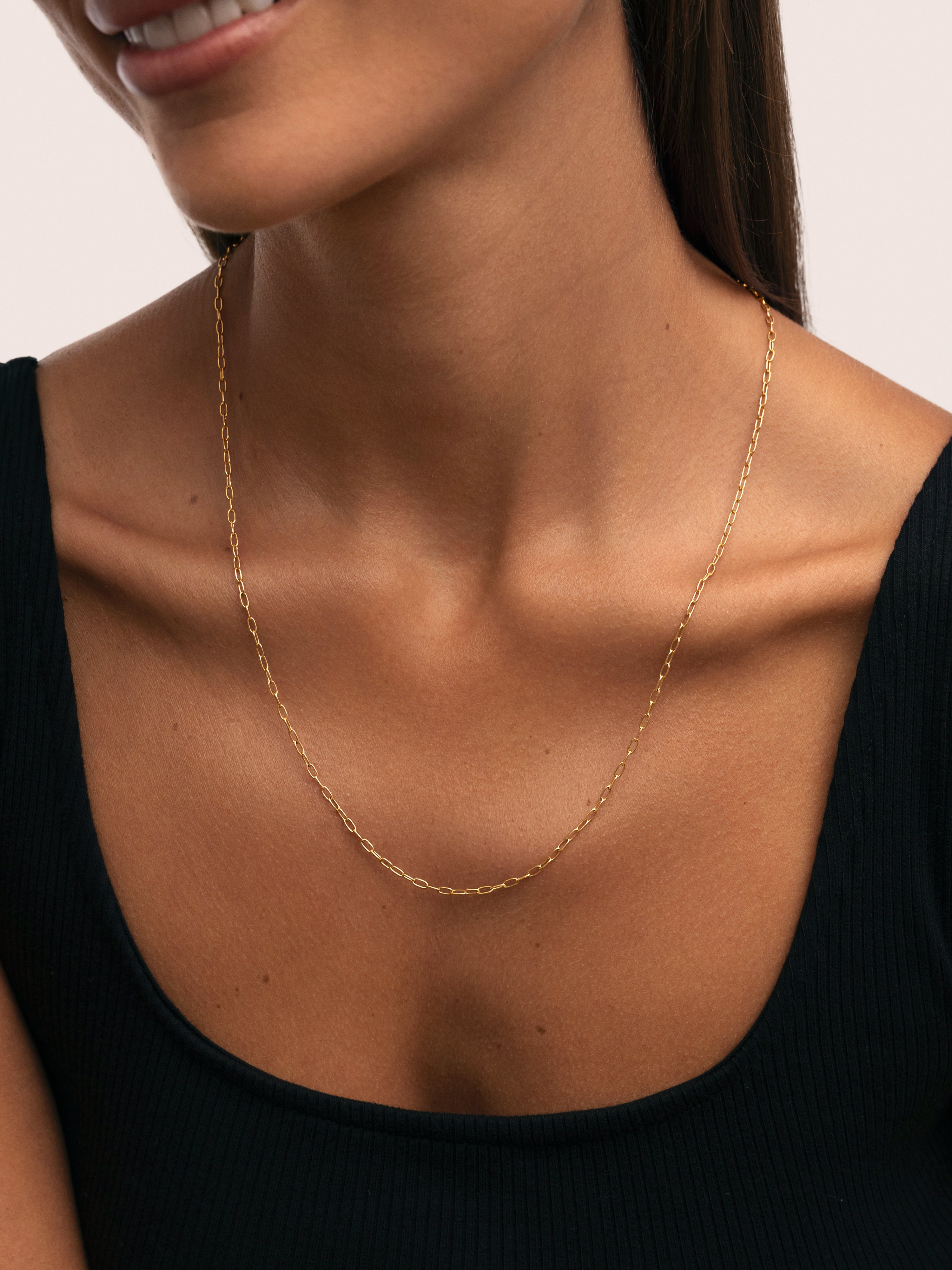 Colar Fine Chic de Aço Banhado a Ouro Dourado-2