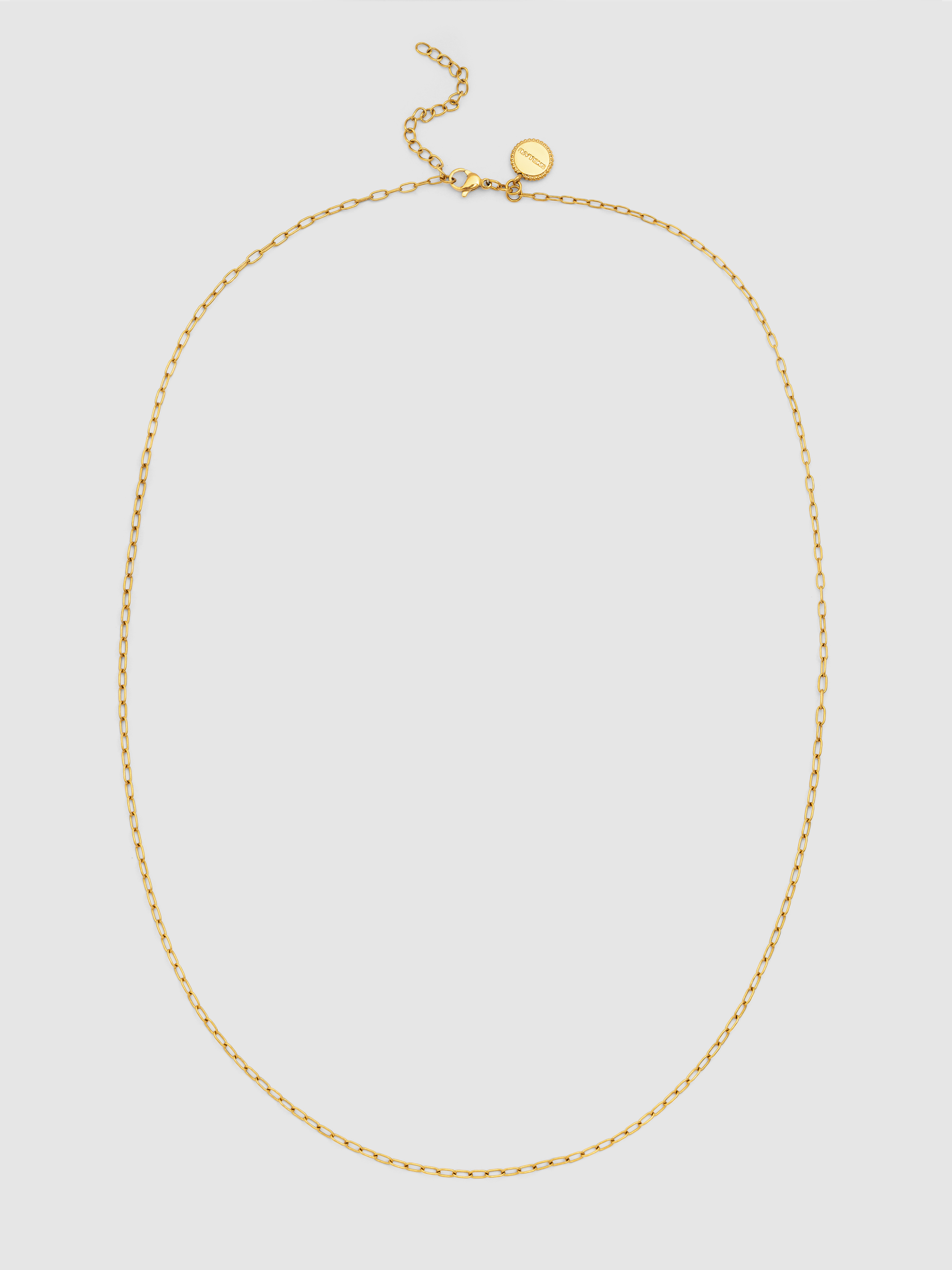 Colar Fine Chic de Aço Banhado a Ouro Dourado-4