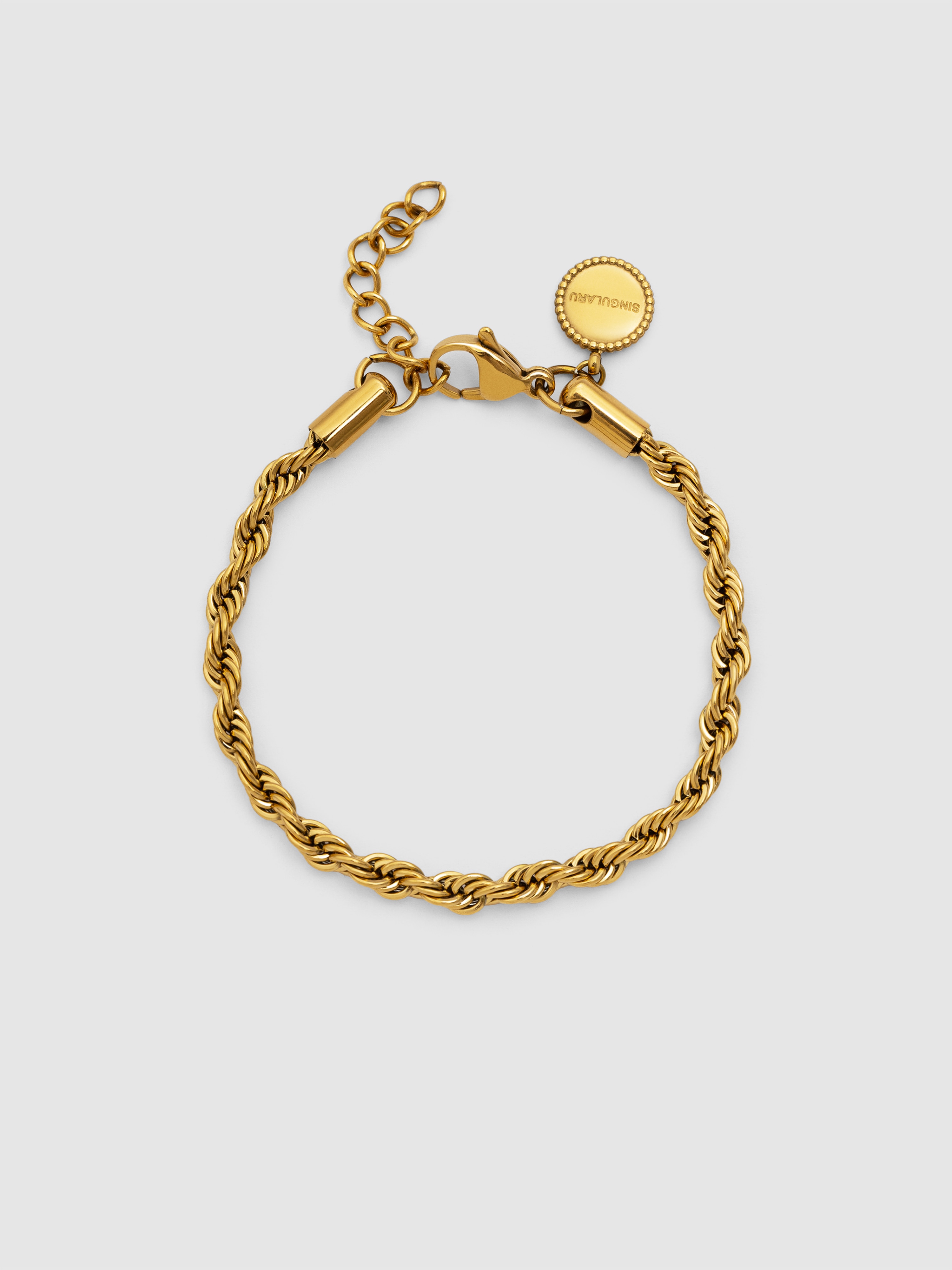 Imagem 0 de Pulseira de Corrente Big Cord de Aço Banhado a Ouro