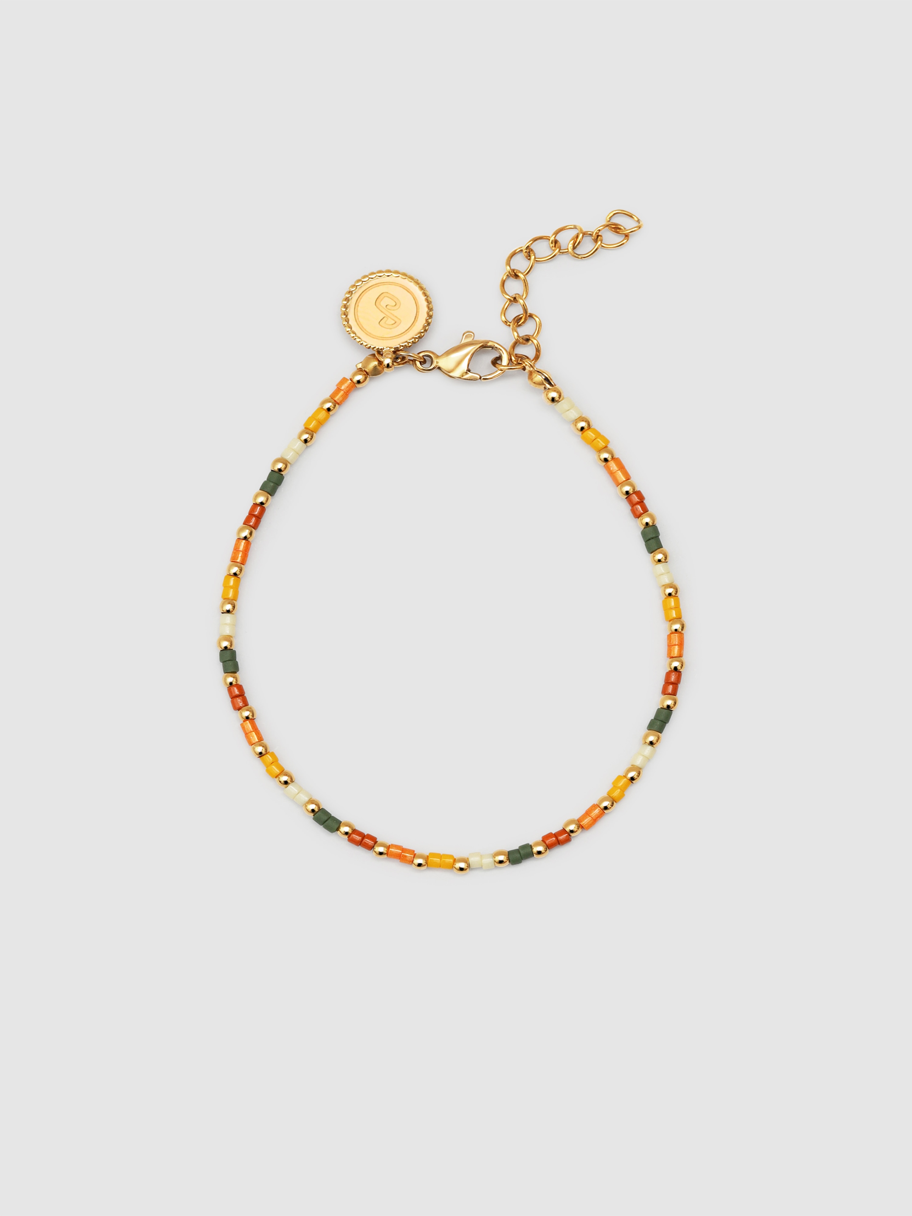 Pulseira de Corrente Harvest Colors de Aço Banhado a Ouro Multicolor-1
