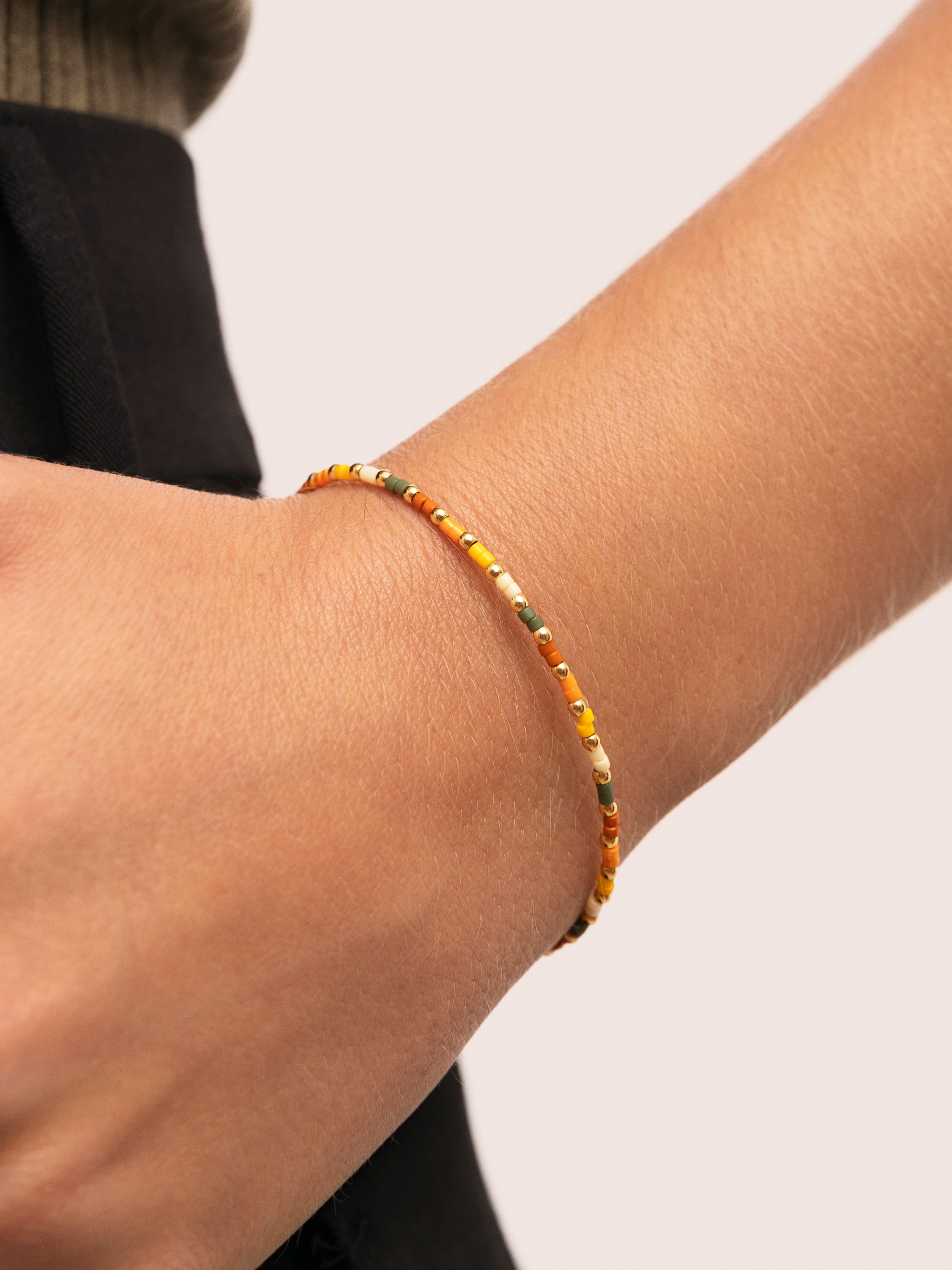 Pulseira de Corrente Harvest Colors de Aço Banhado a Ouro Multicolor-3