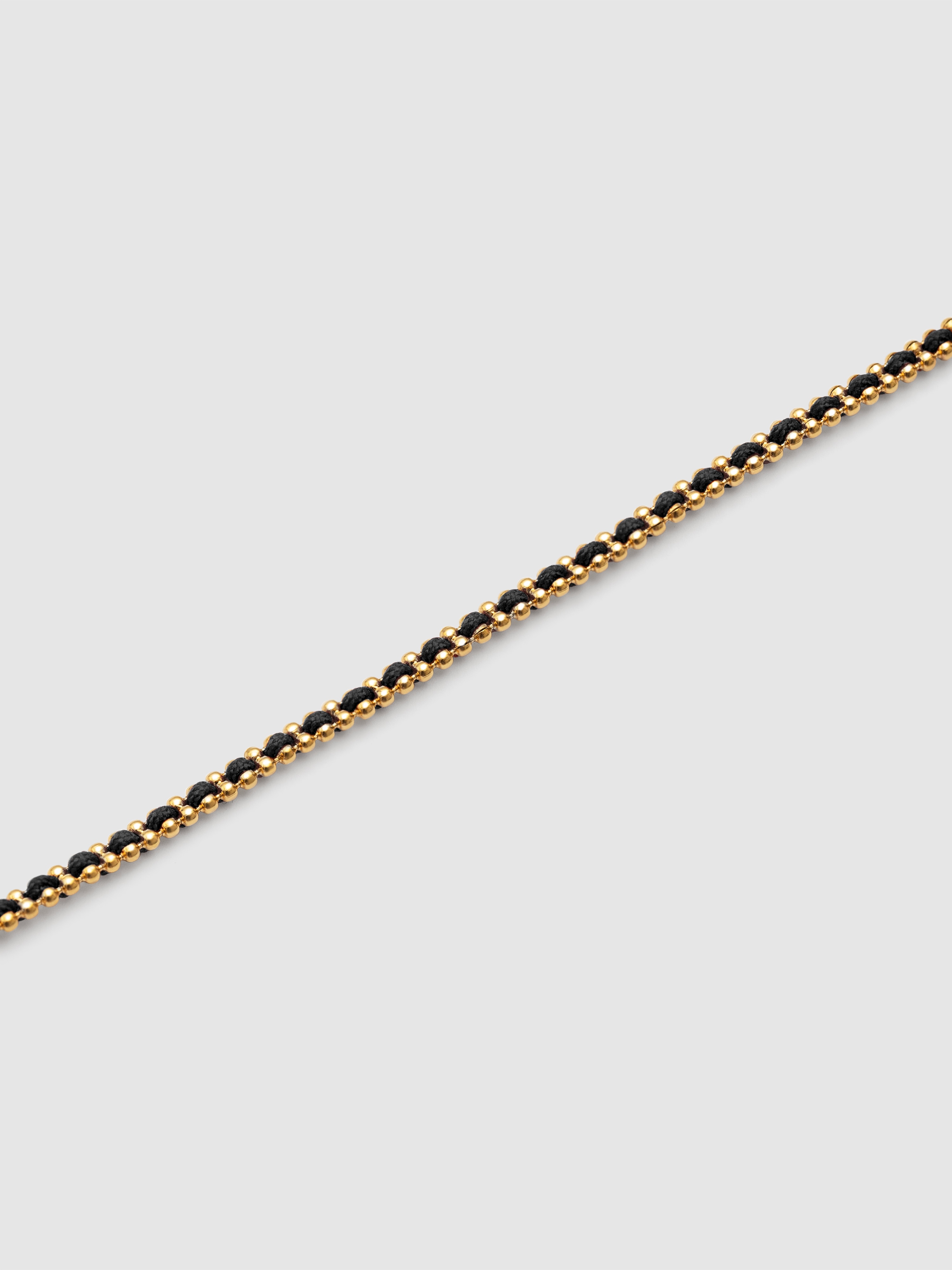 Pulseira de Corrente Morgana Black de Aço Banhado a Ouro Preto-4