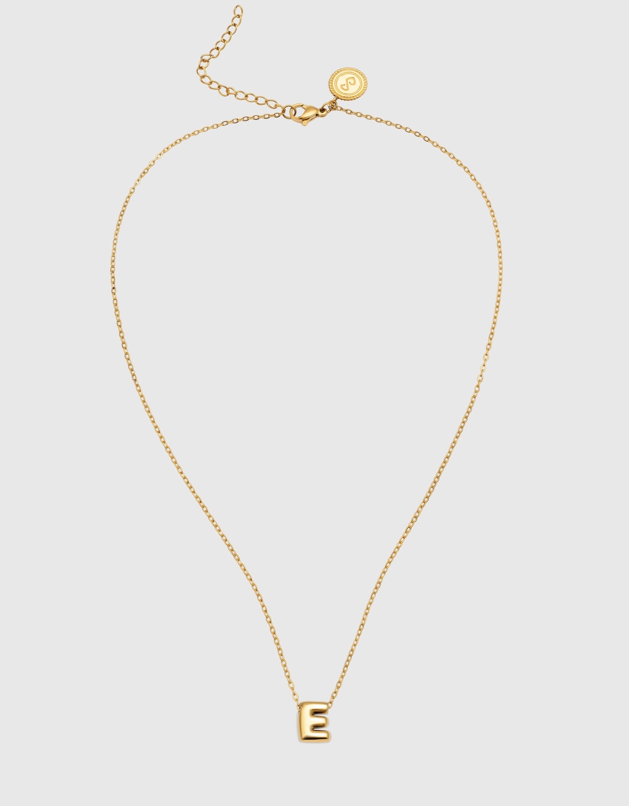 Colar Hailey Letter de Aço Banhado em Ouro - e Dourado-4