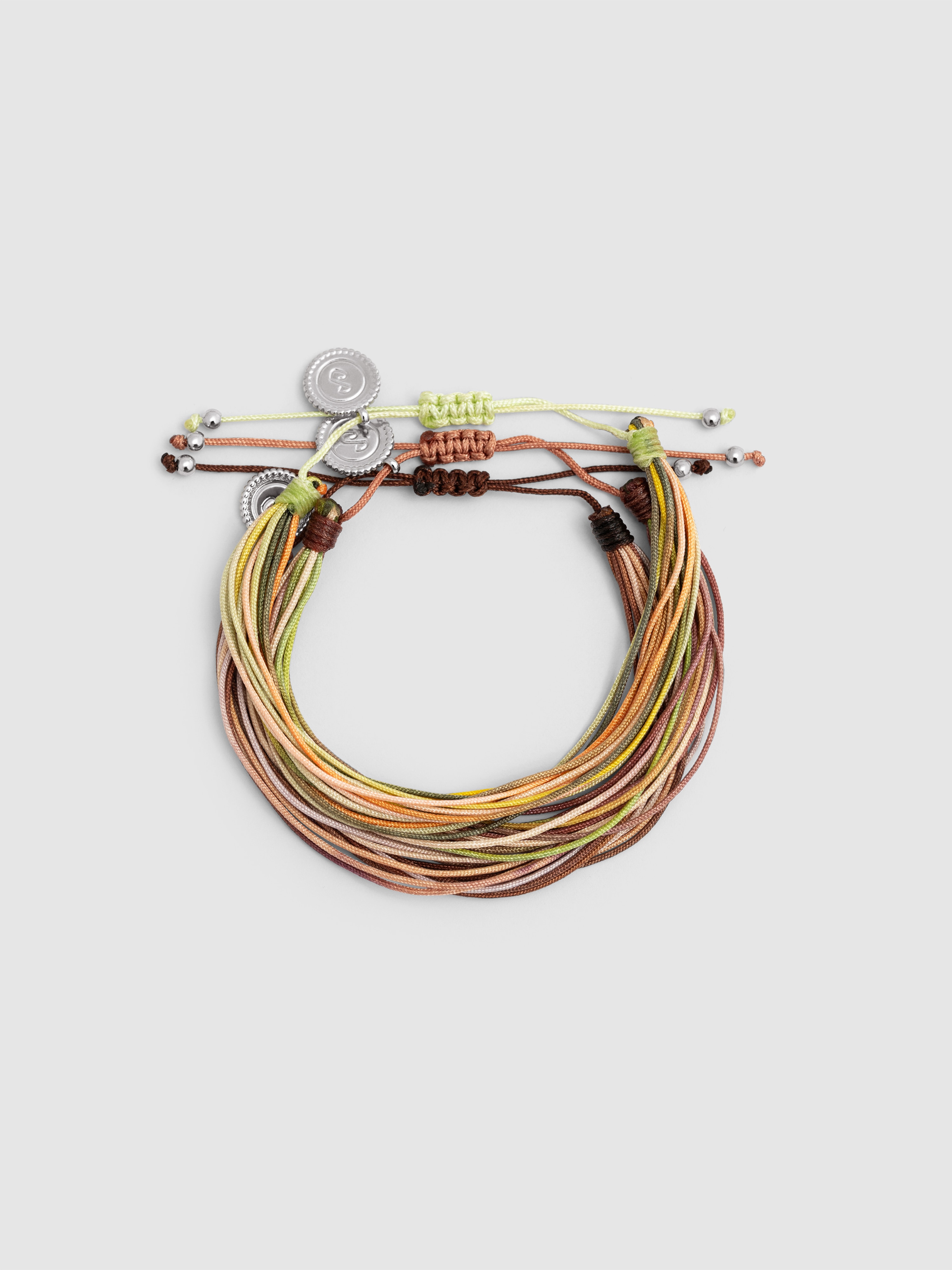Pack 3 Pulseiras Forest Rainbow de Aço Multicolor-1