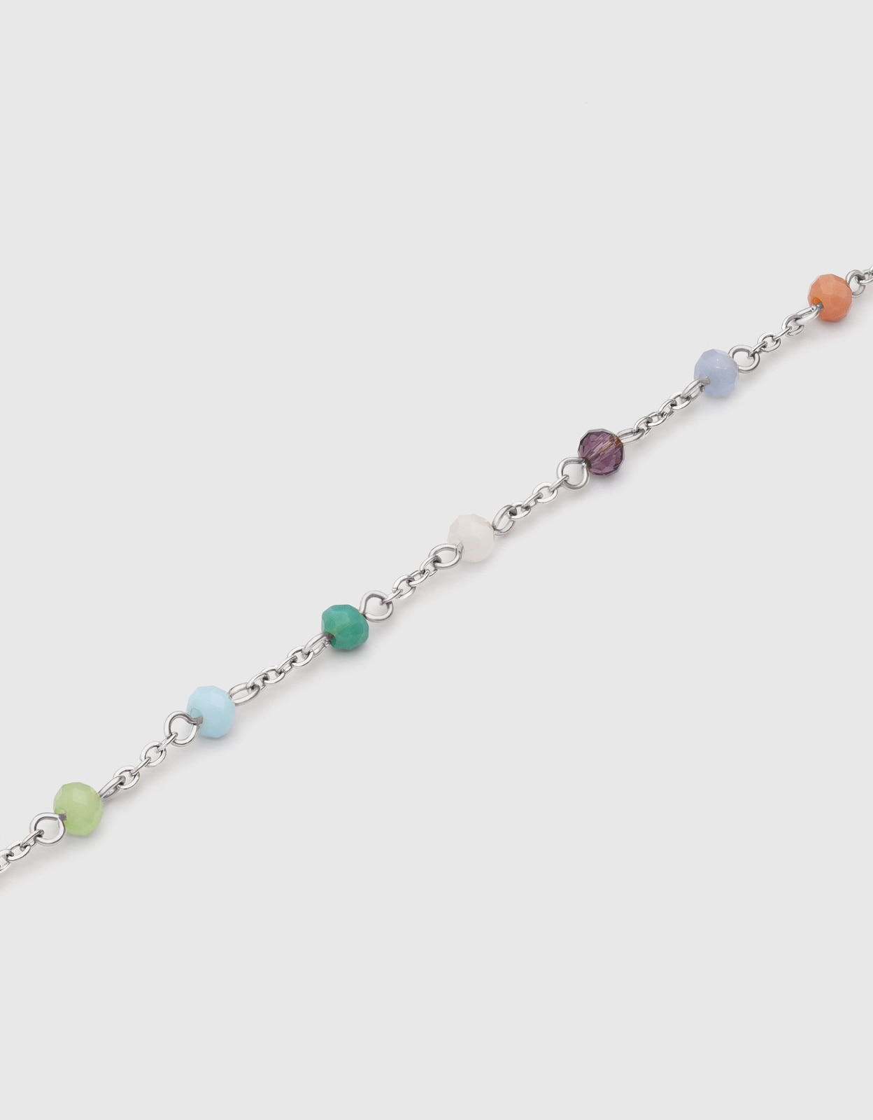 Pulseira de Corrente Crystals Colors de Aço Multicolor-3