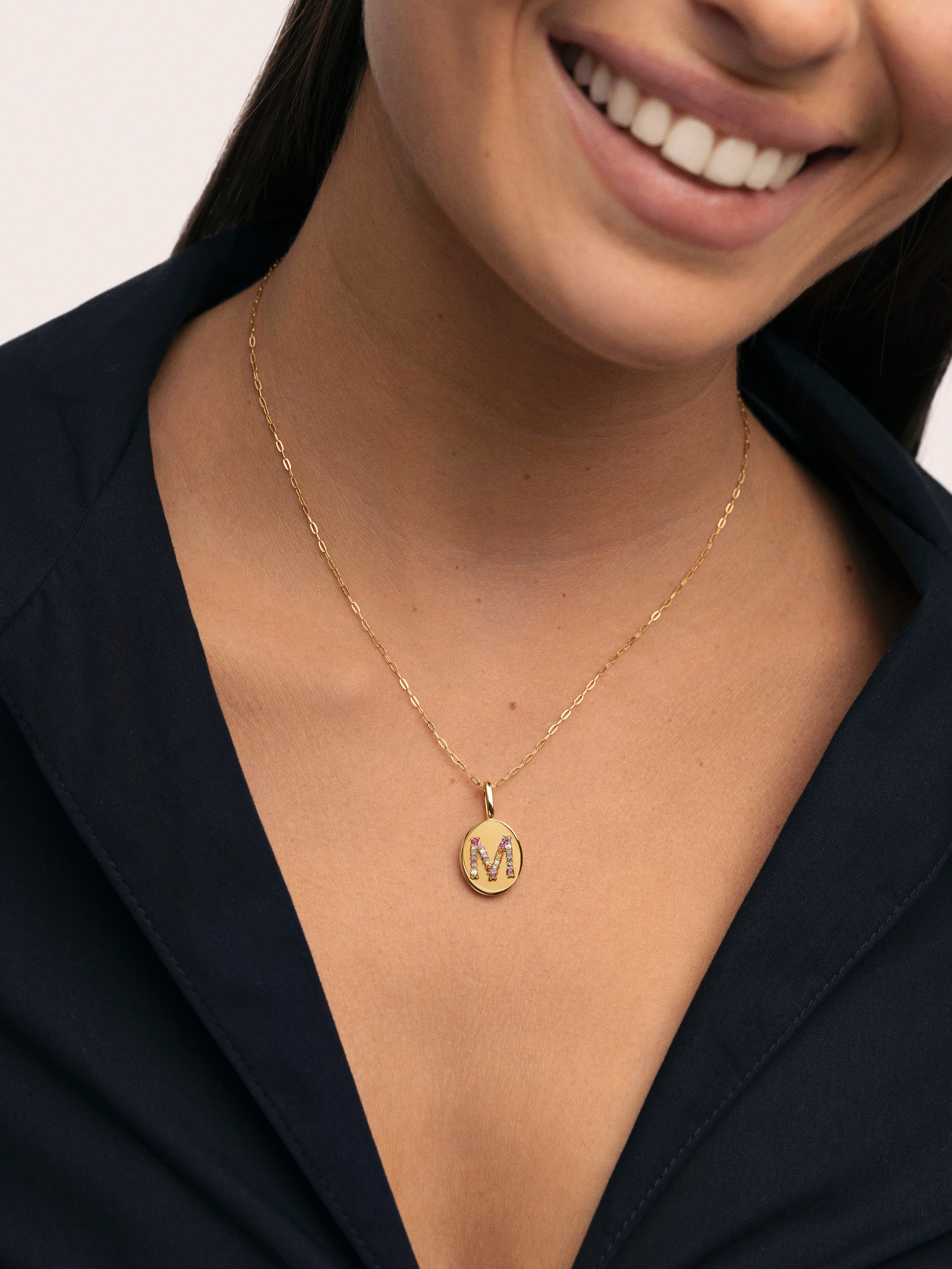 Charm Personalizado Signet Letter Colors de Liga de Metais Banhado em Ouro Letra B Ouro-3
