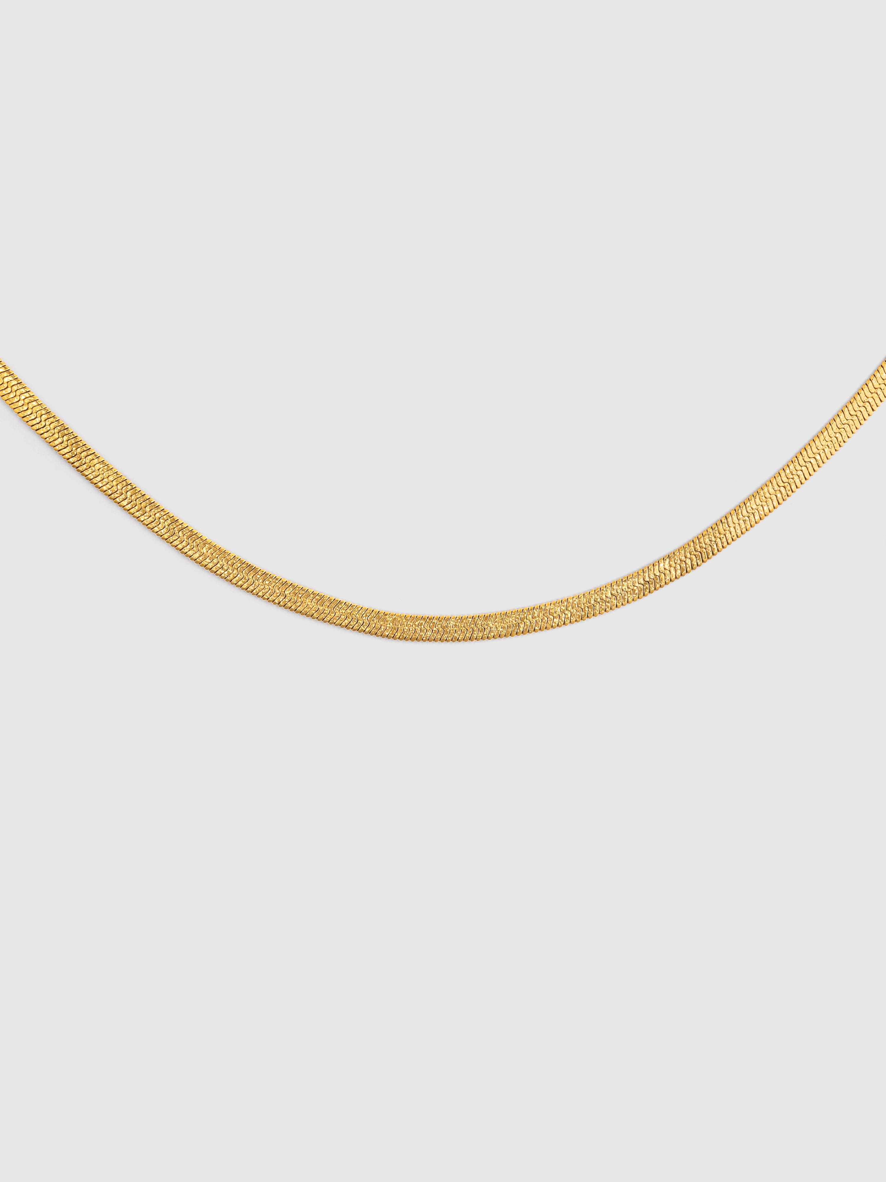 Colar Lisse Sparkling de Aço Banhado a Ouro Dourado-1