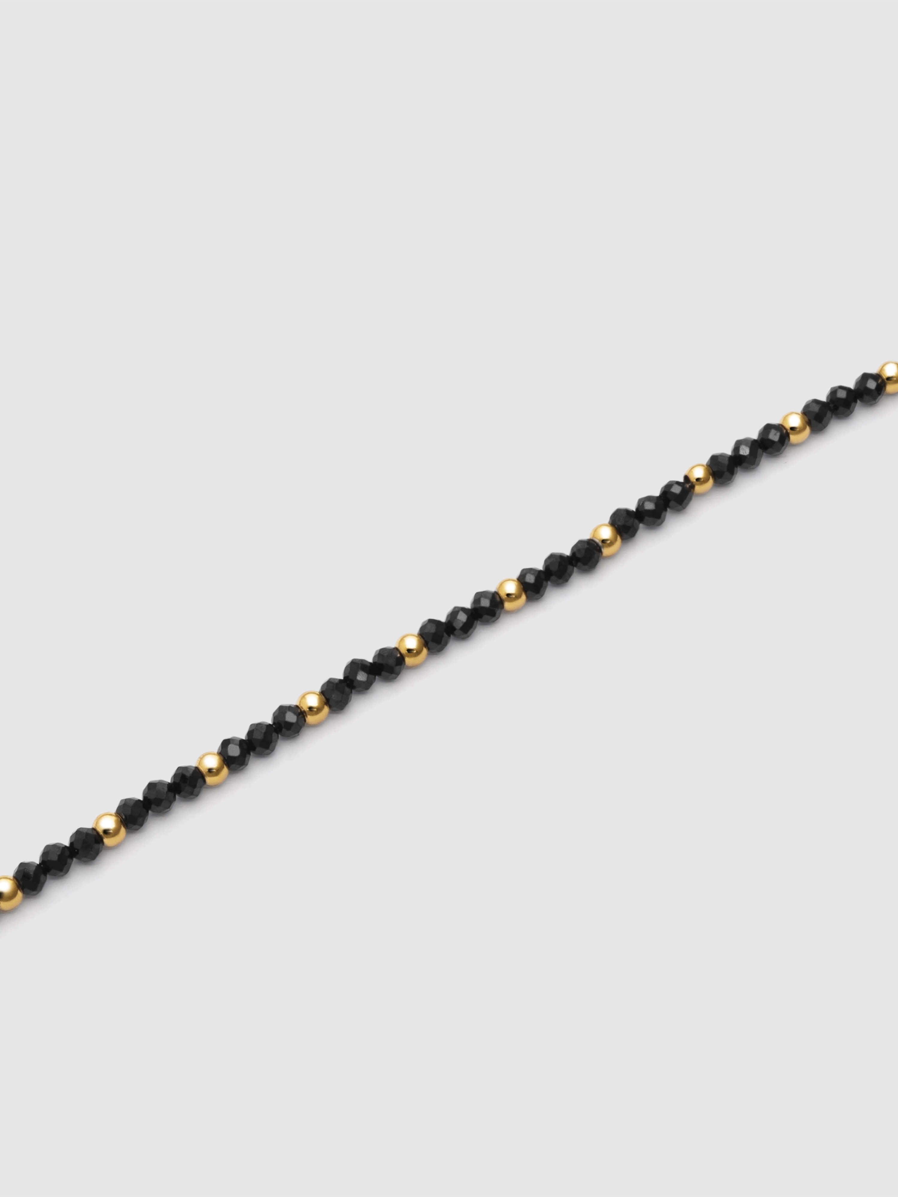 Pulseira de Corrente Black Noite de Aço Banhado a Ouro Preto / Laranja-3