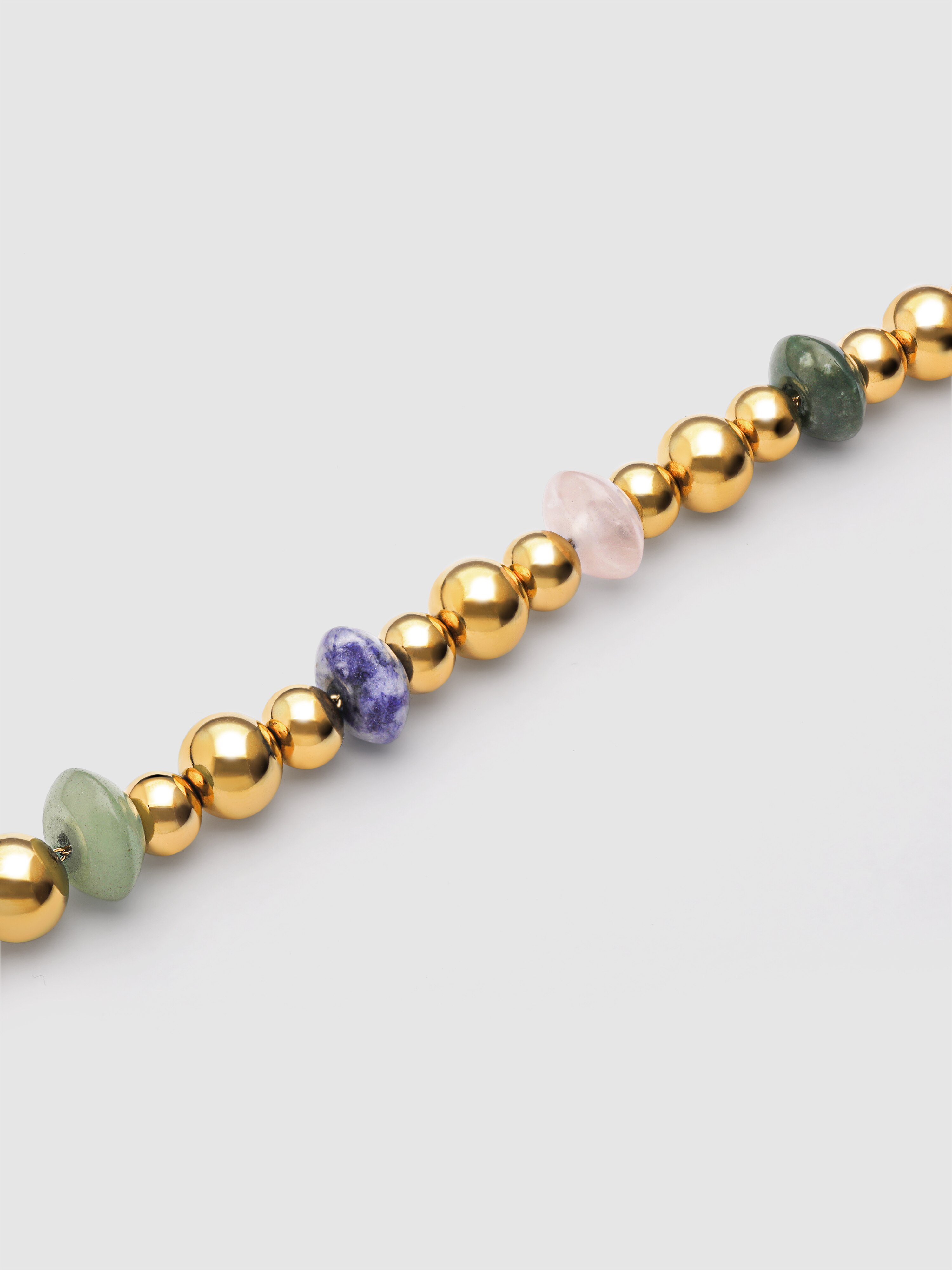 Pulseira de Corrente Winter Bomb de Aço Banhado a Ouro Multicolor-3
