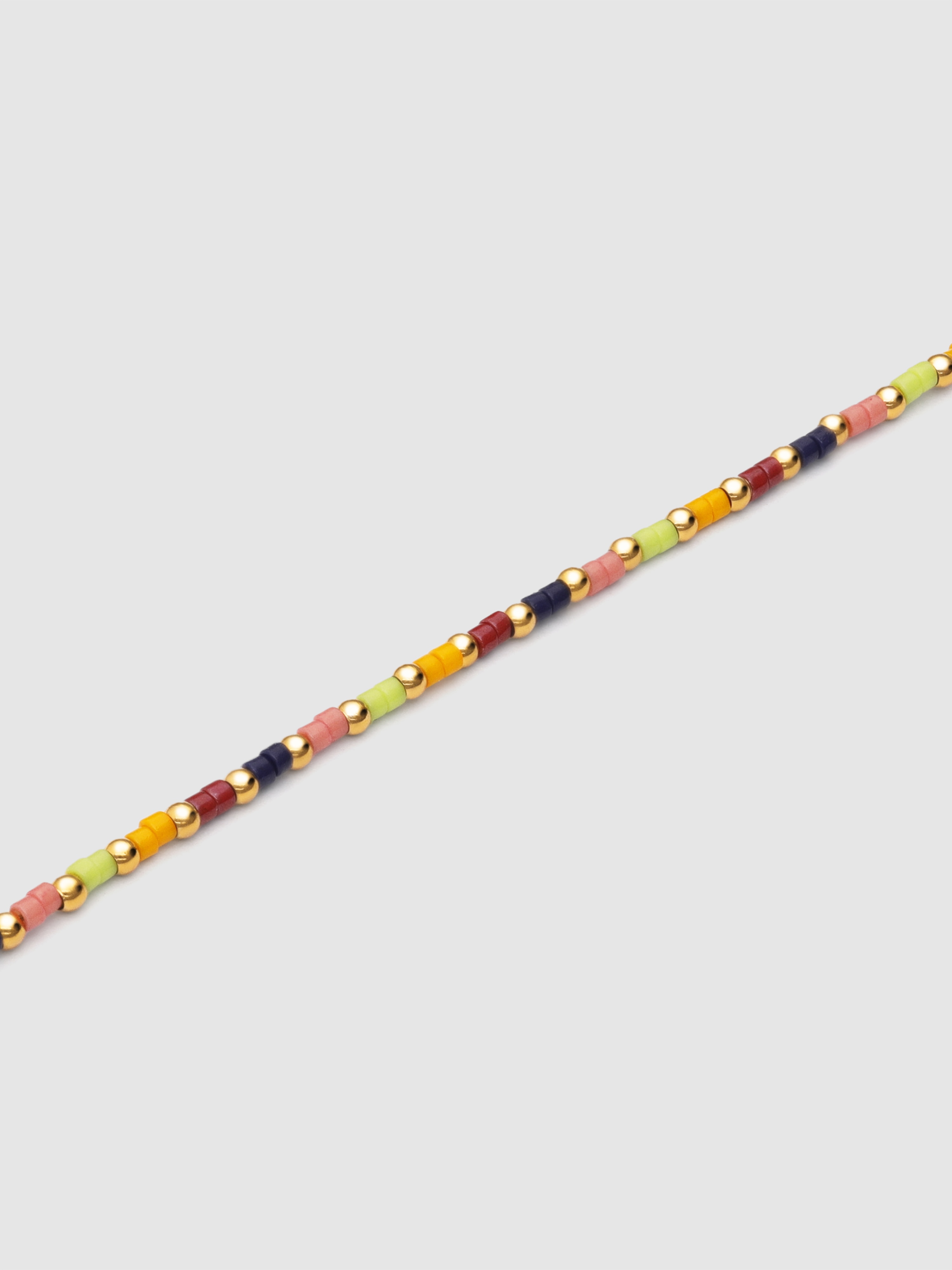 Pulseira de Corrente Áura Colors de Aço Banhado a Ouro Multicolor-4