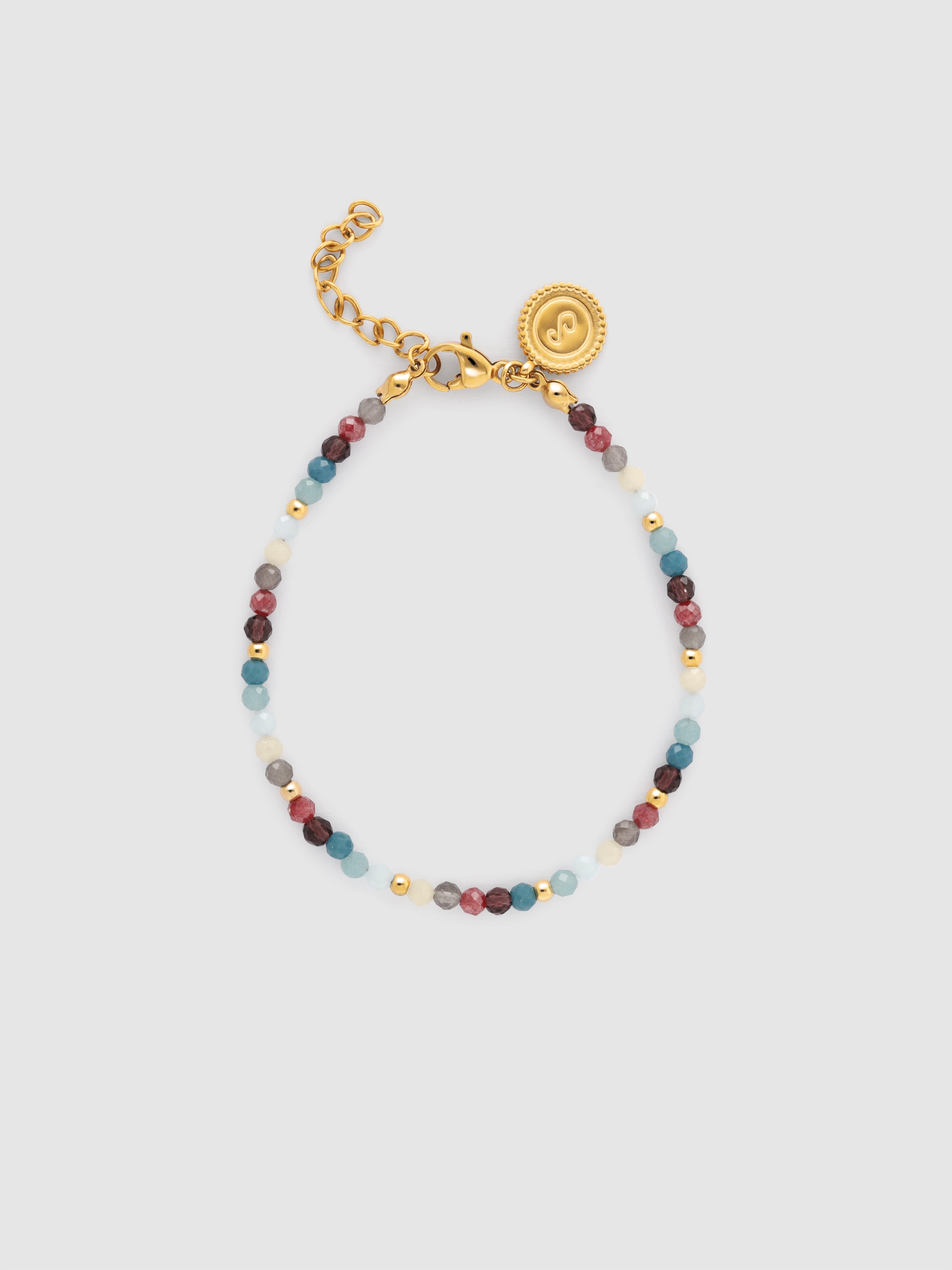 Pulseira de Corrente Altea Bruma de Aço Banhado a Ouro Multicolor-1