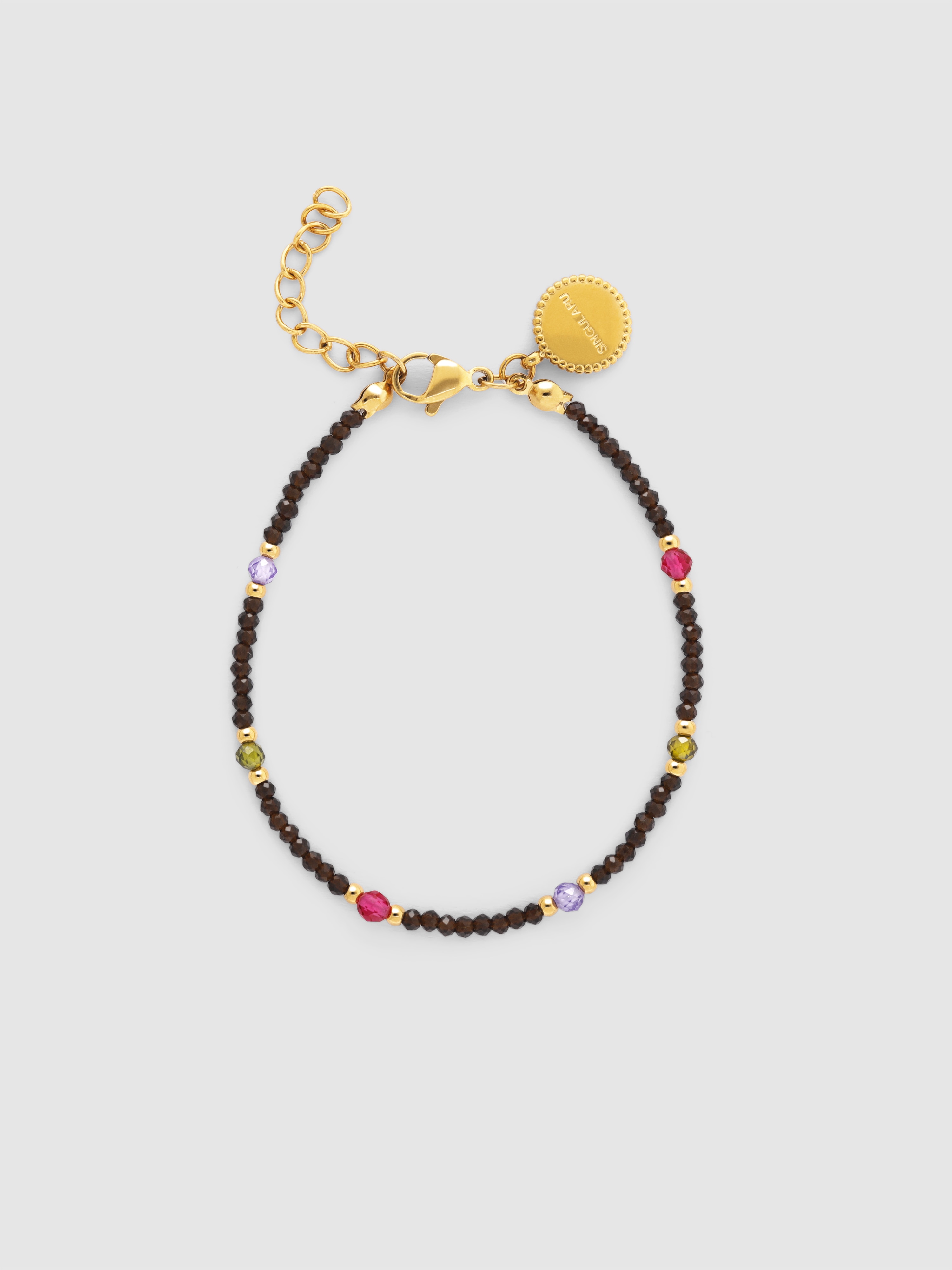 Pulseira de Corrente Winter Glam de Aço Banhado a Ouro Multicolor-1