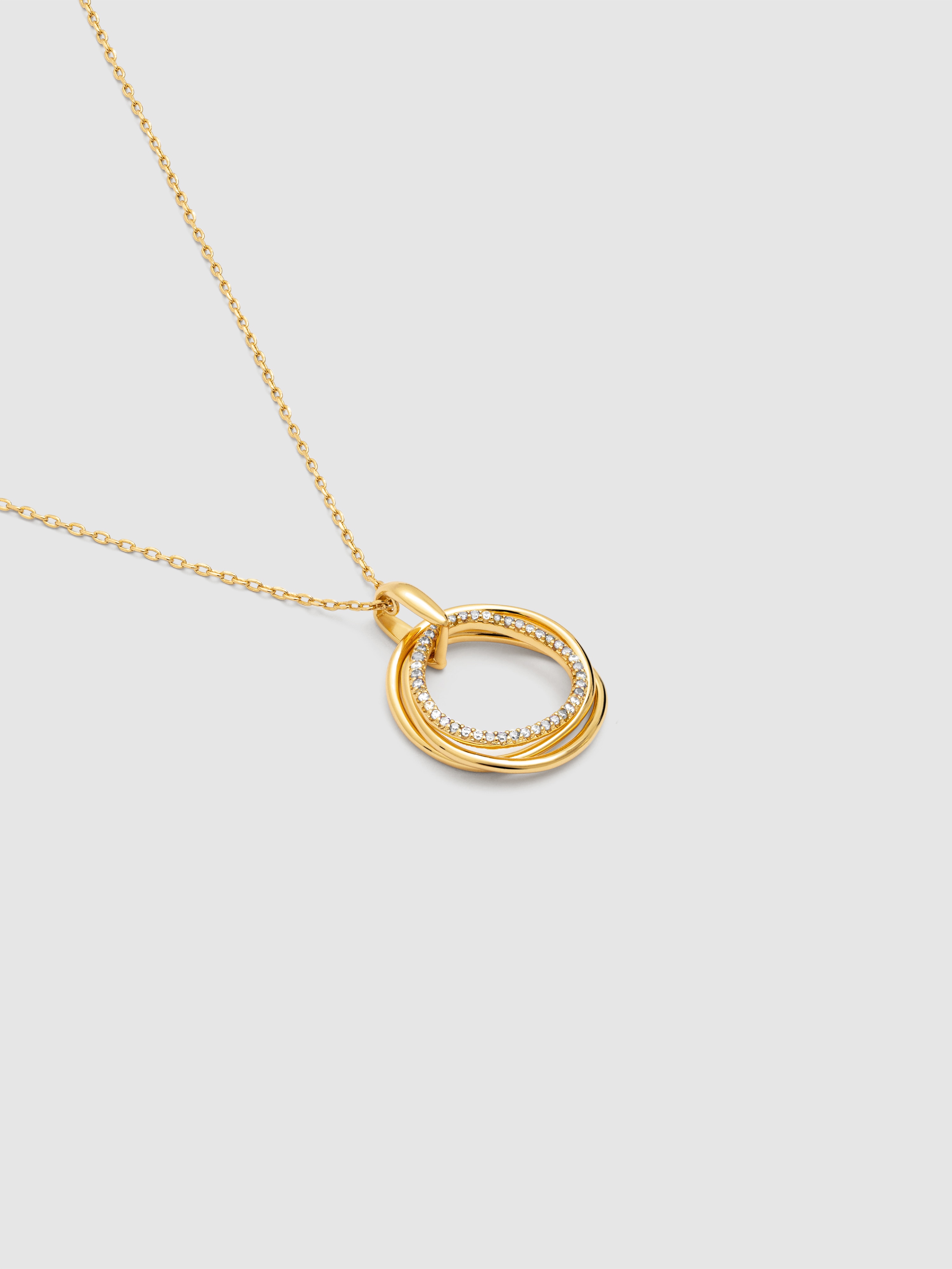 Colar Oria de Liga de Metais Banhado a Ouro Dourado-4