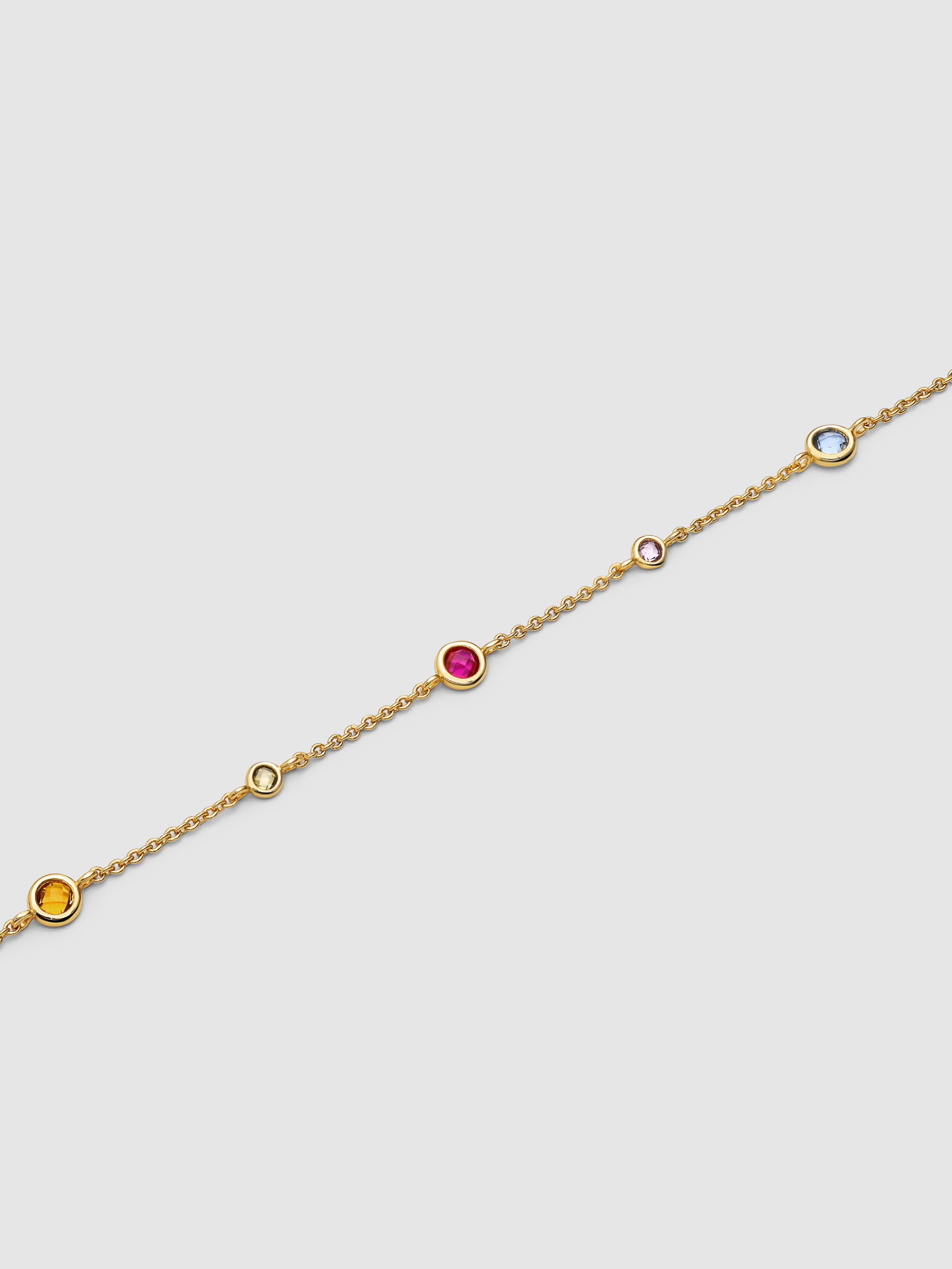 Colar New Orbit Multicolor de Liga de Metais Banhado em Ouro Multicolor-3
