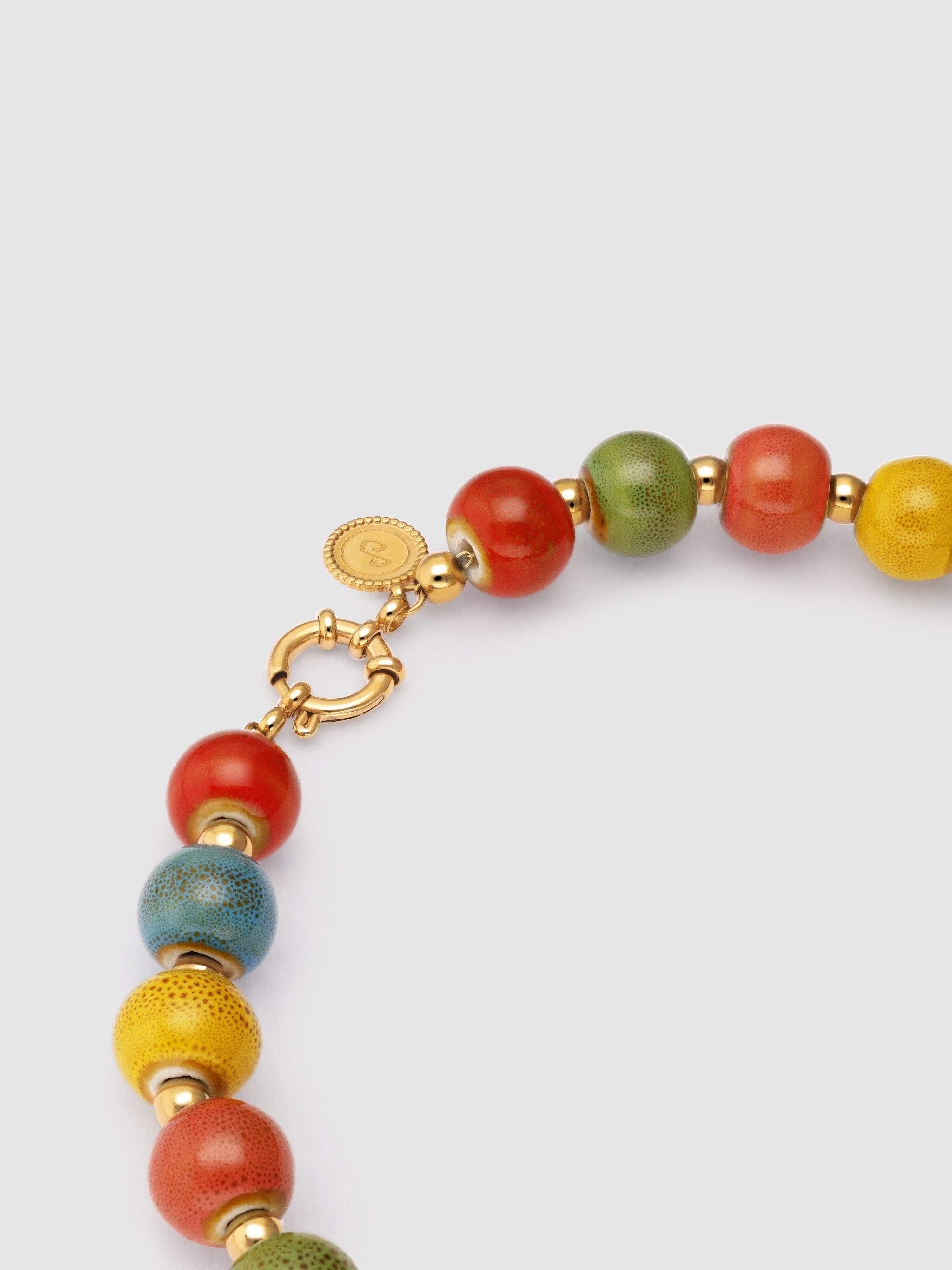 Colar Canela de Aço Banhado a Ouro Multicolor-4