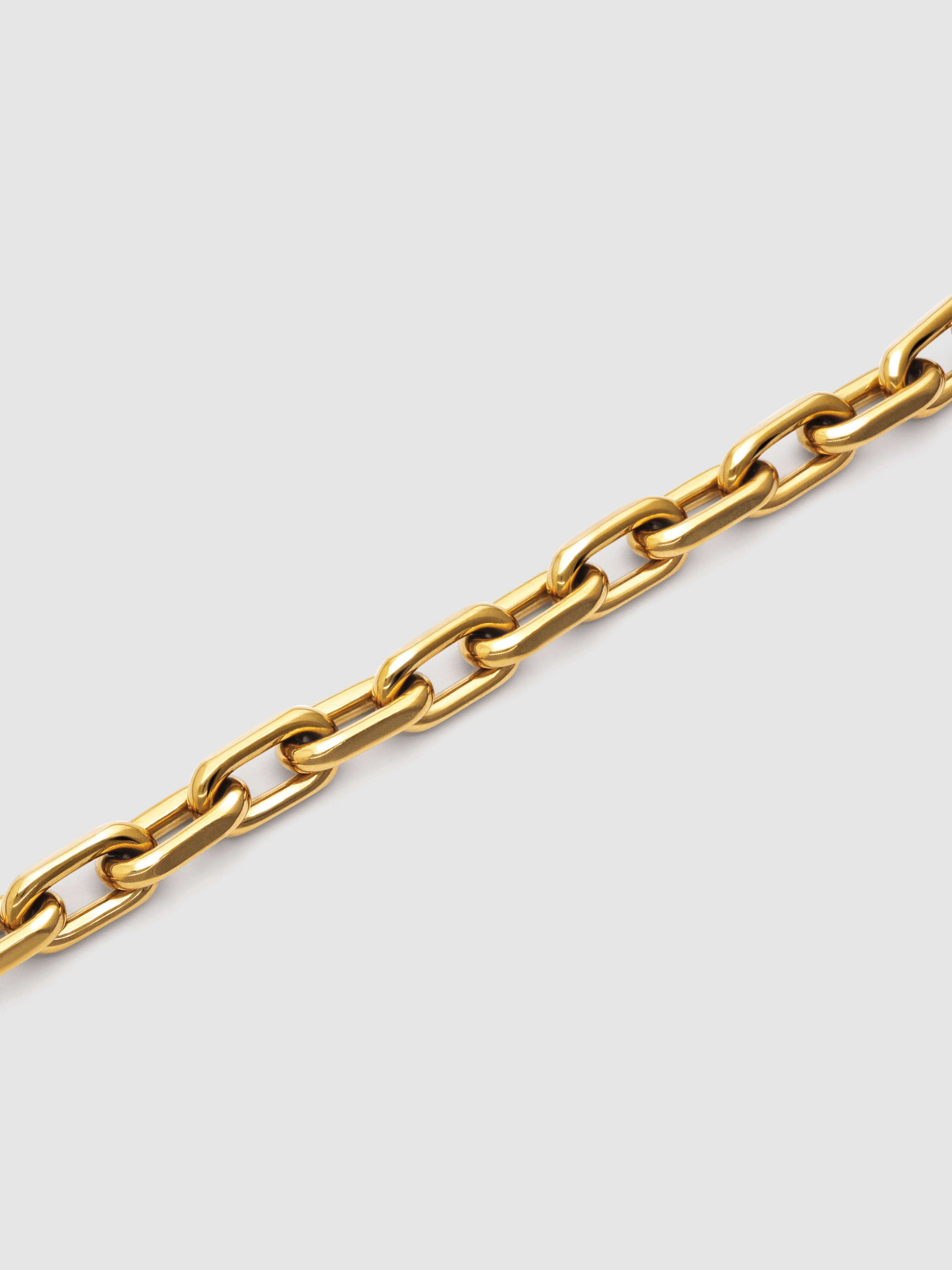 Colar Big Link de Aço Banhado a Ouro Dourado-4