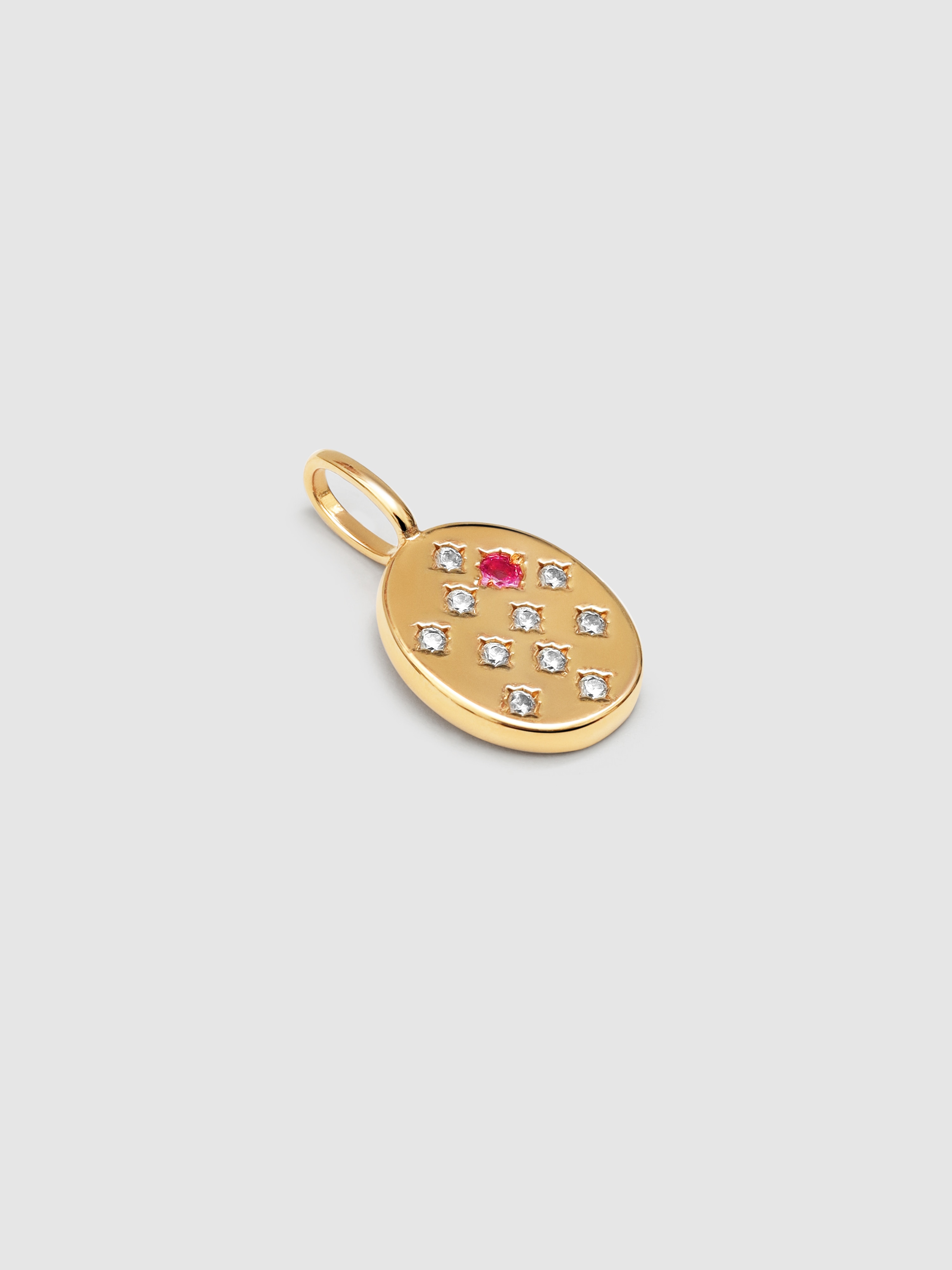 Charm Selo Rosa de Liga de Metais Banhado a Ouro Rosa-4