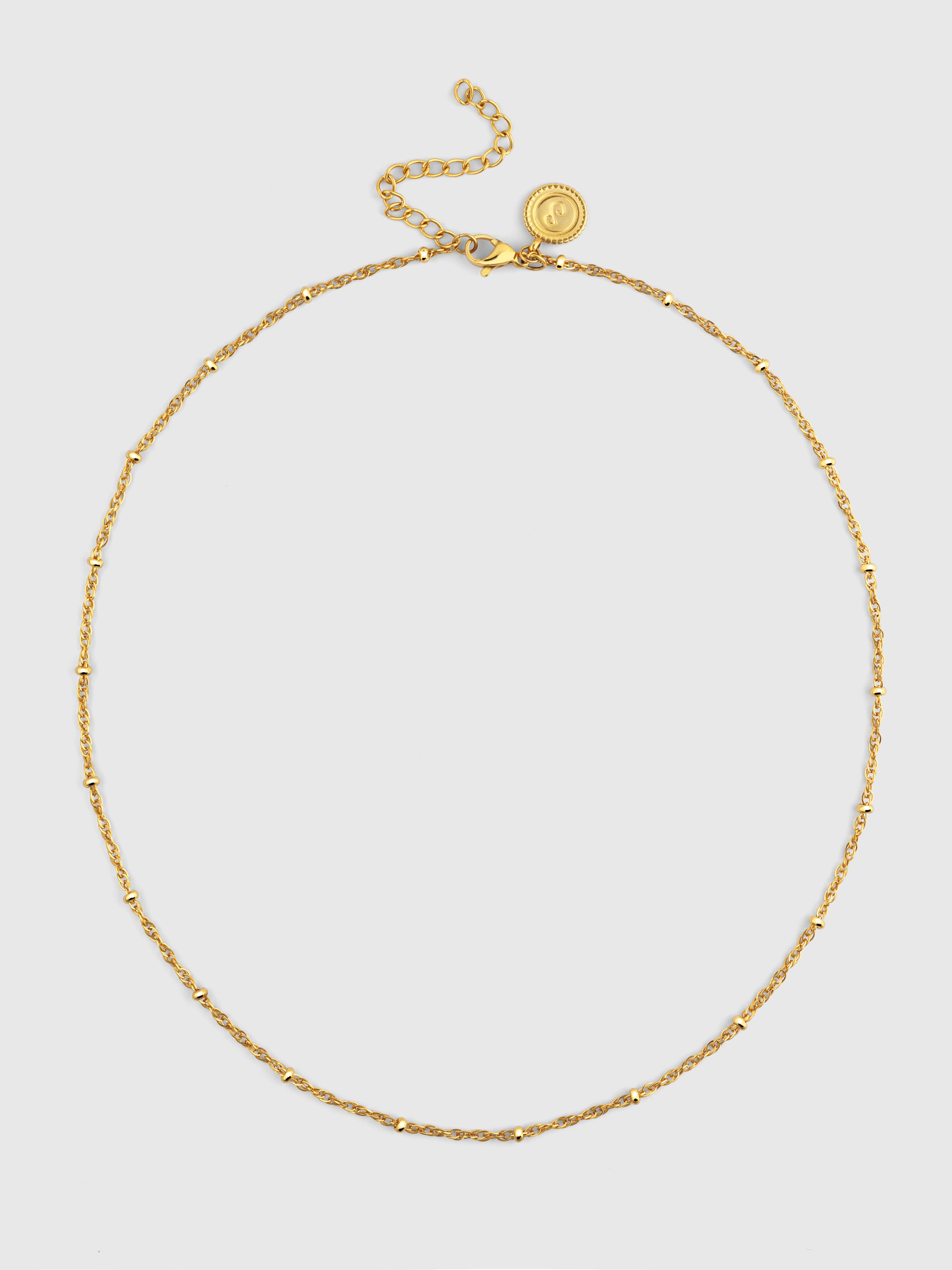 Colar Chance de Aço Banhado a Ouro Dourado-4